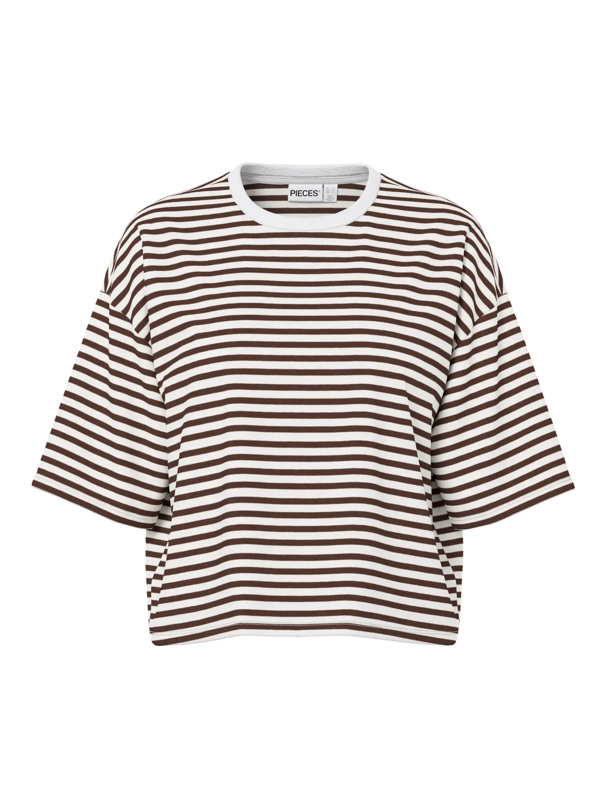 Pieces | T-Shirt Sadie chicory coffee cloud dancer NOOS