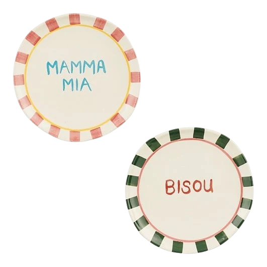 Selected by | Ontbijtbord Bliss roze groen (pst)