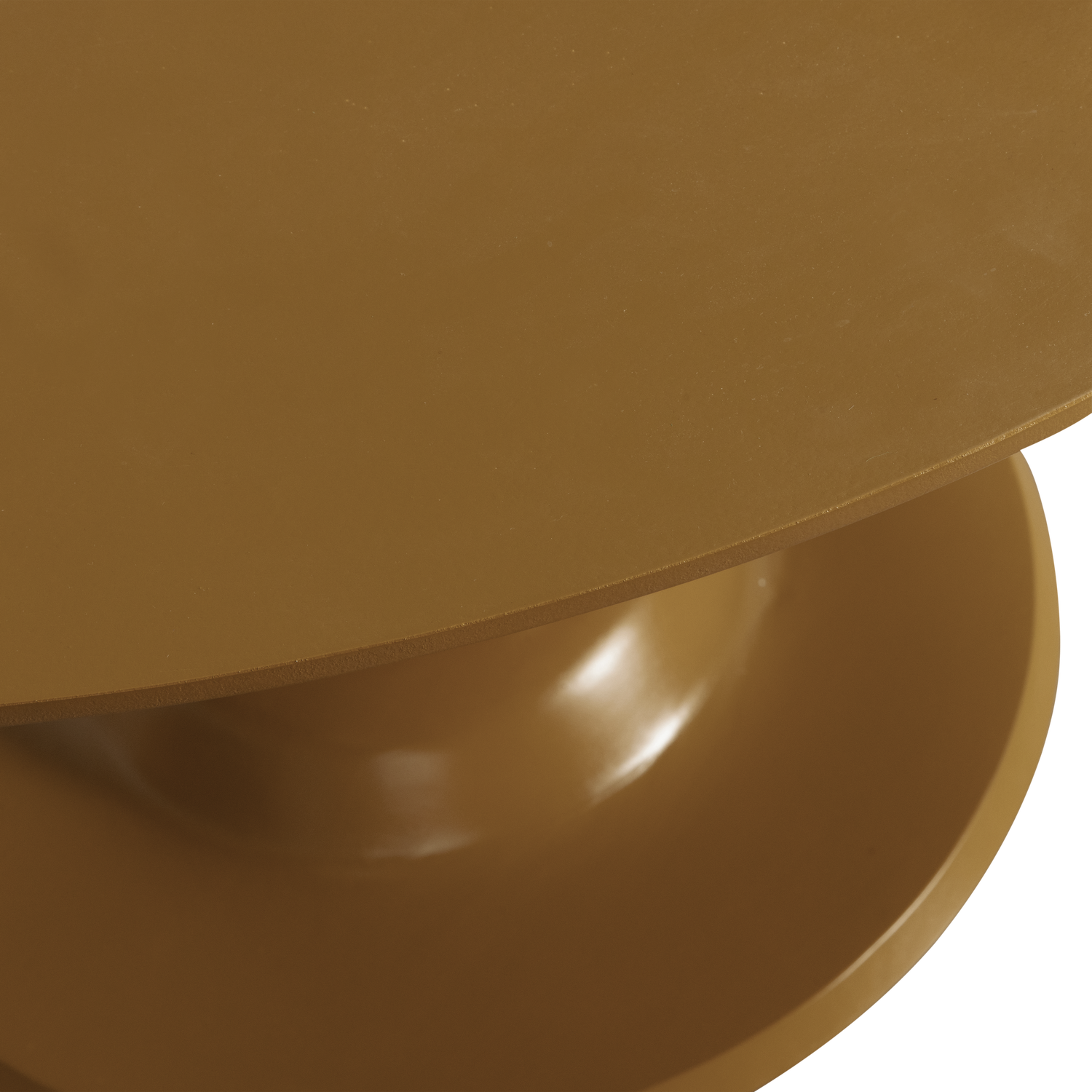Woood | Ronde eettafel Blanco 120cm honinggeel