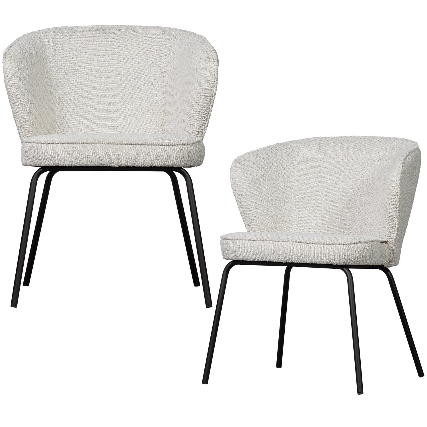 Woood | Eetkamerstoel Admit boucle naturel