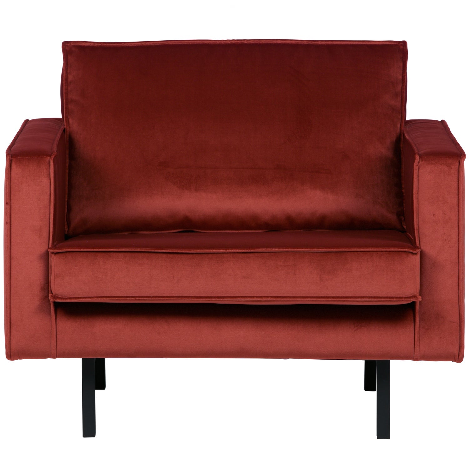 Woood | Fauteuil Rodeo velvet kastanjebruin