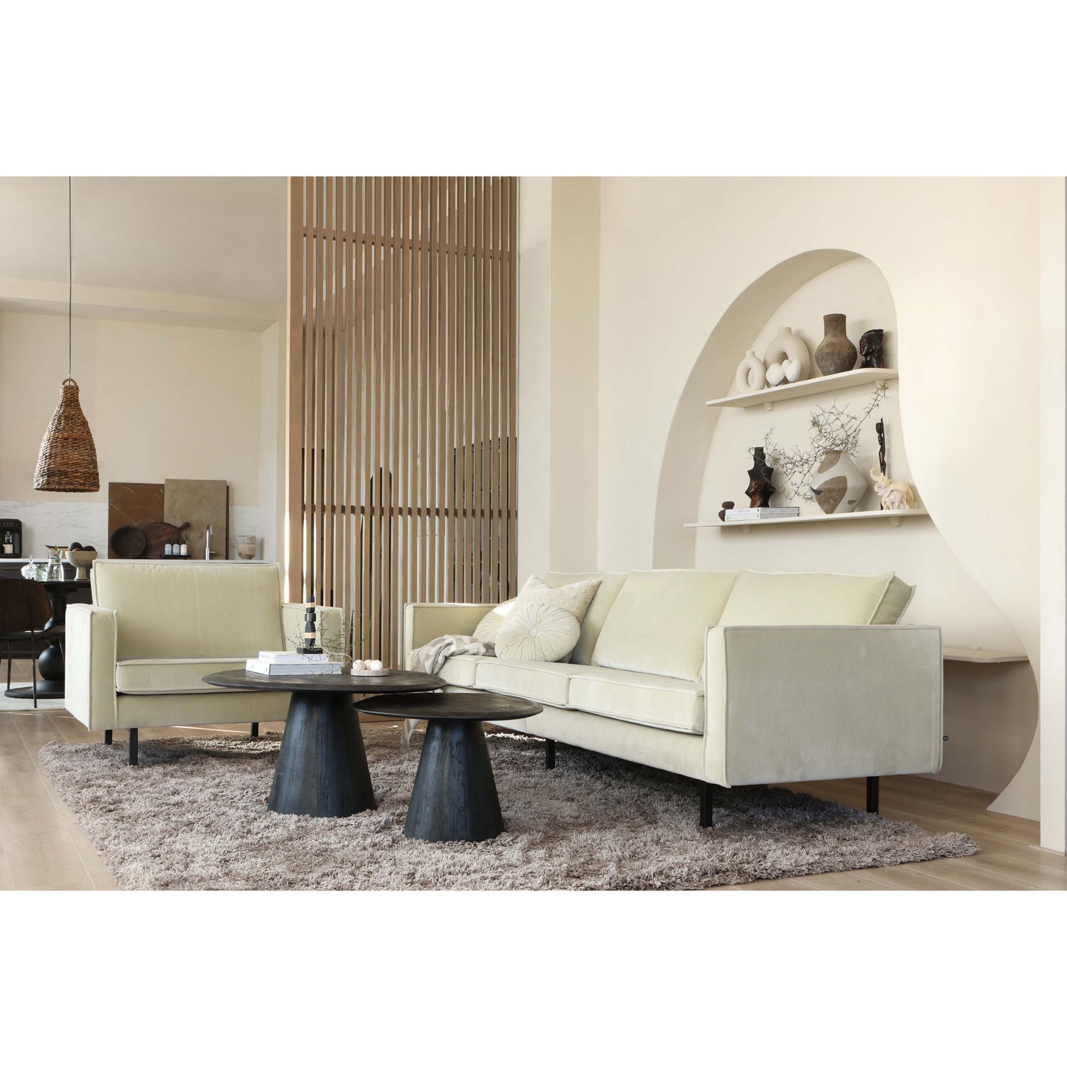 Woood | Fauteuil Rodeo velvet pistache