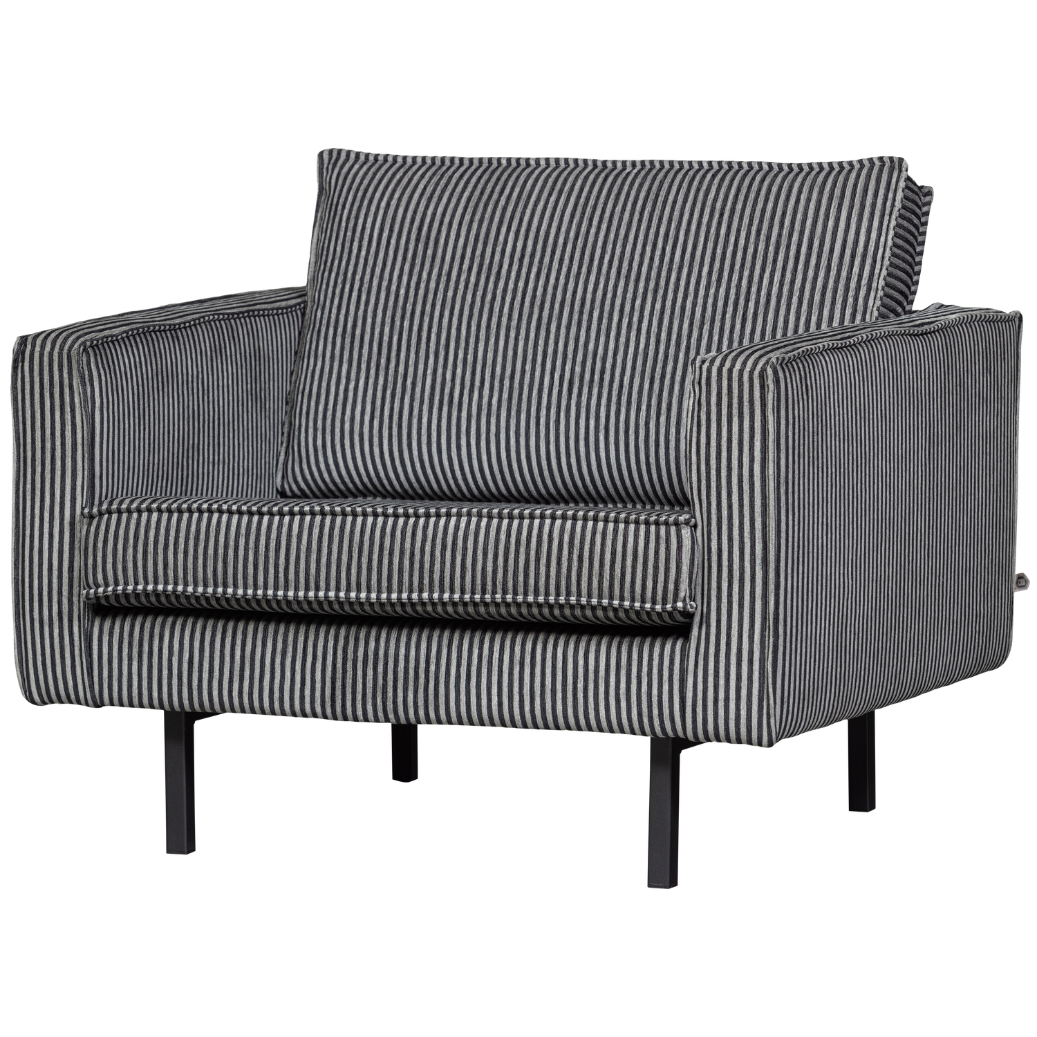Woood | Fauteuil Rodeo streep zwart/grijs