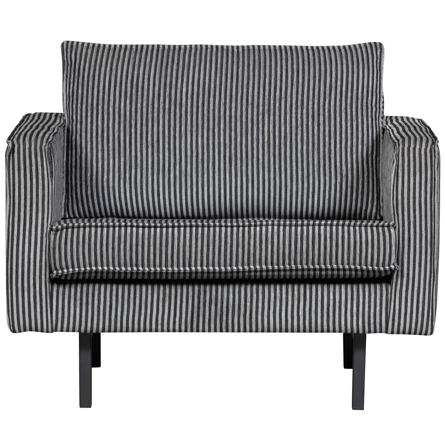Woood | Fauteuil Rodeo streep zwart/grijs