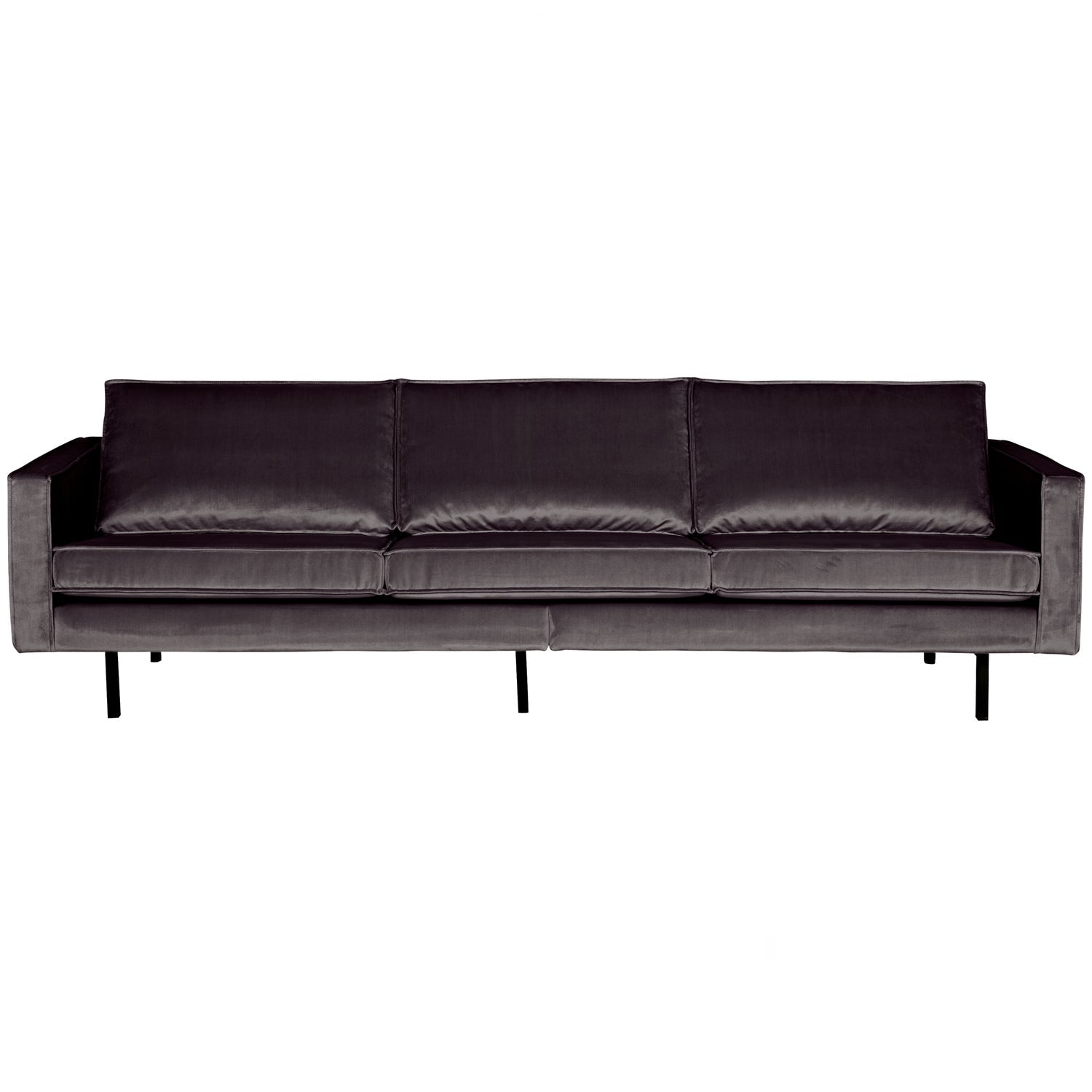 Woood | 3-Zits bank Rodeo velvet antraciet