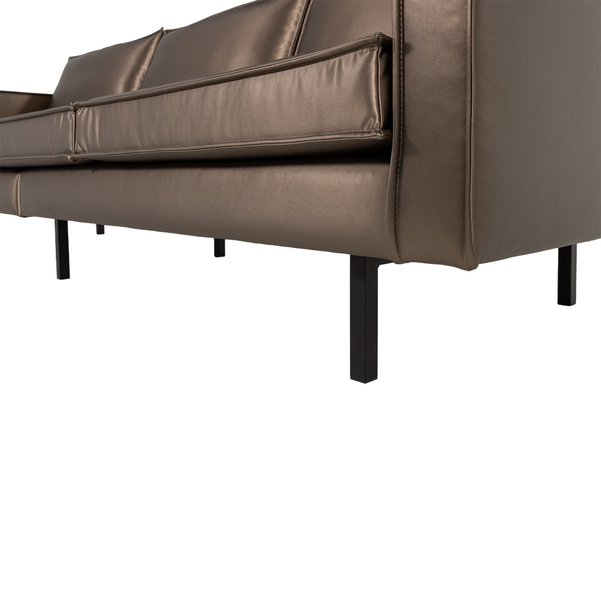 Woood | 3-Zits bank Rodeo metallic koperbruin