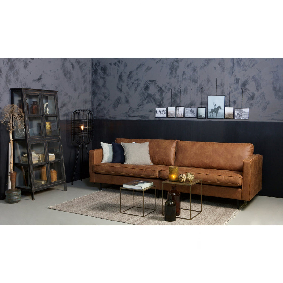 Woood | 3-Zits bank Rodeo classic ecoleer cognac