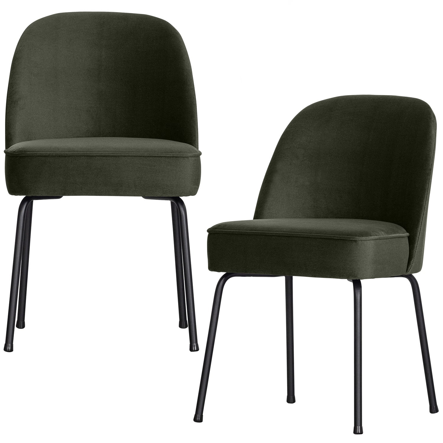 Woood | Eetkamerstoel Vogue velvet donkergroen