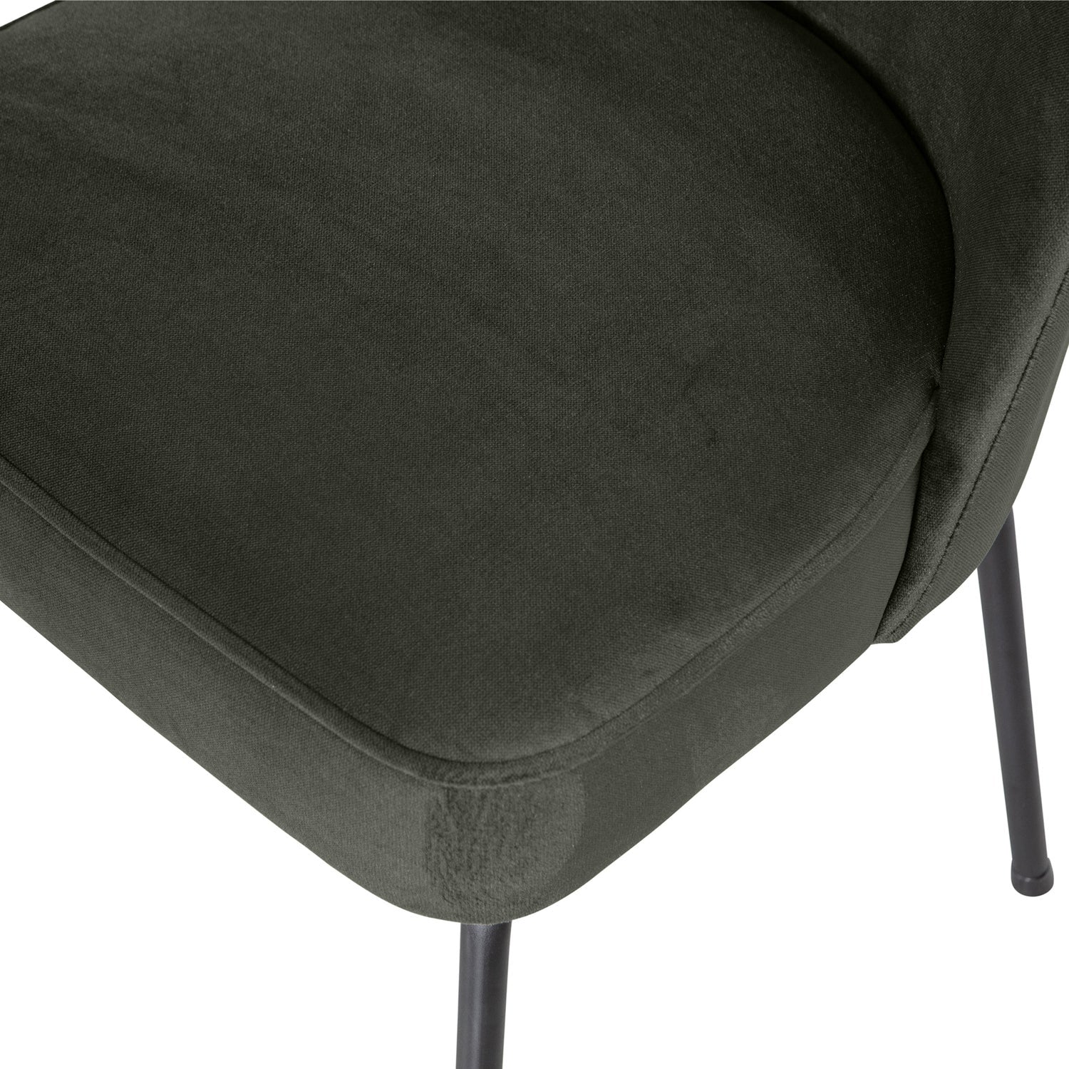 Woood | Eetkamerstoel Vogue velvet donkergroen