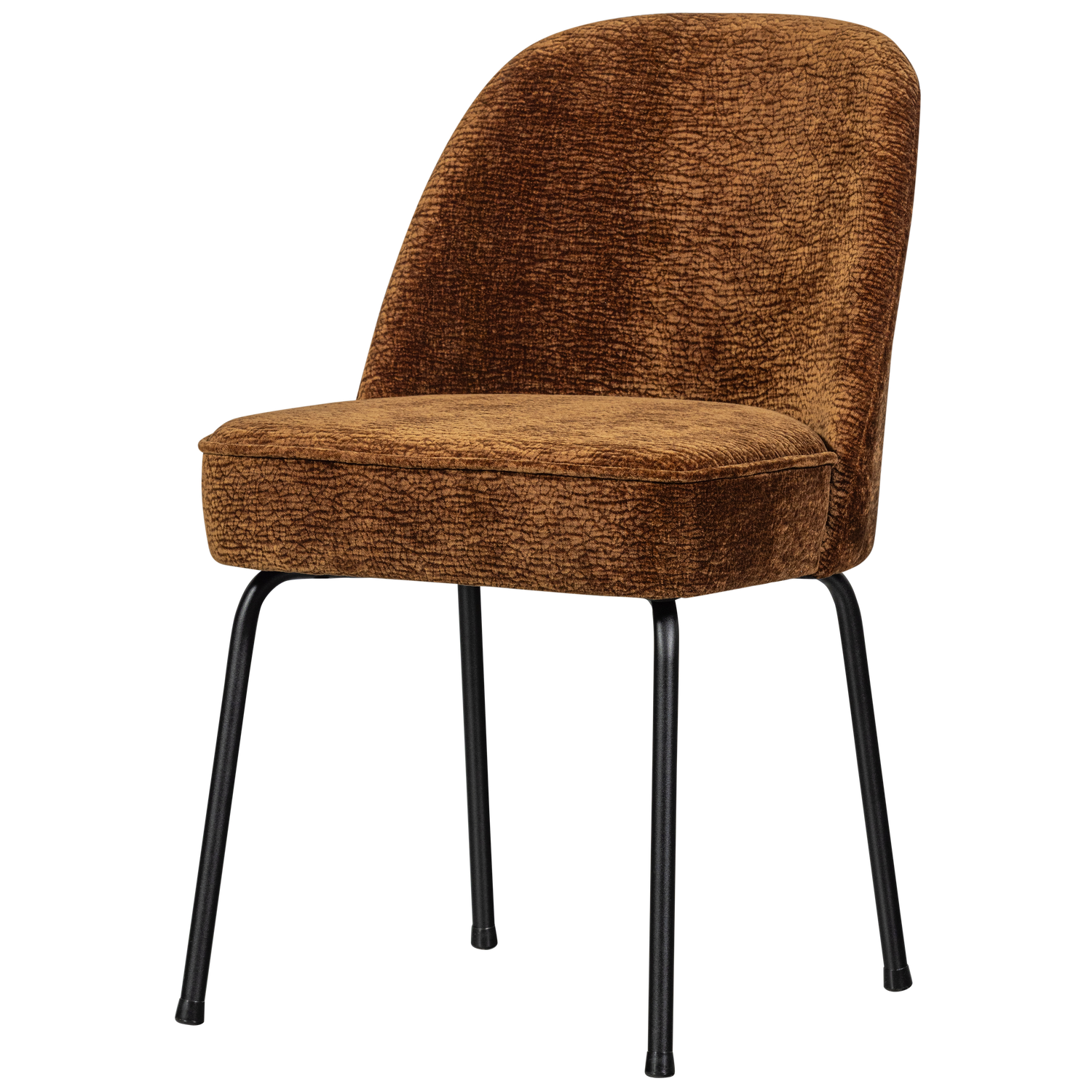 Woood | Eetkamerstoel Vogue 3d chenille middenbruin