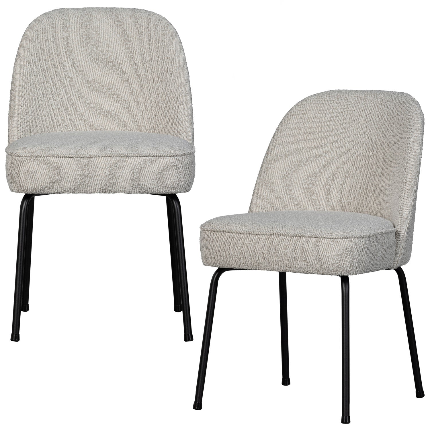 Woood | Eetkamerstoel Vogue boucle naturel