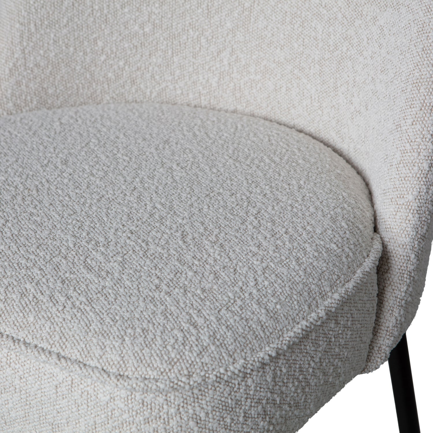 Woood | Eetkamerstoel Vogue boucle naturel