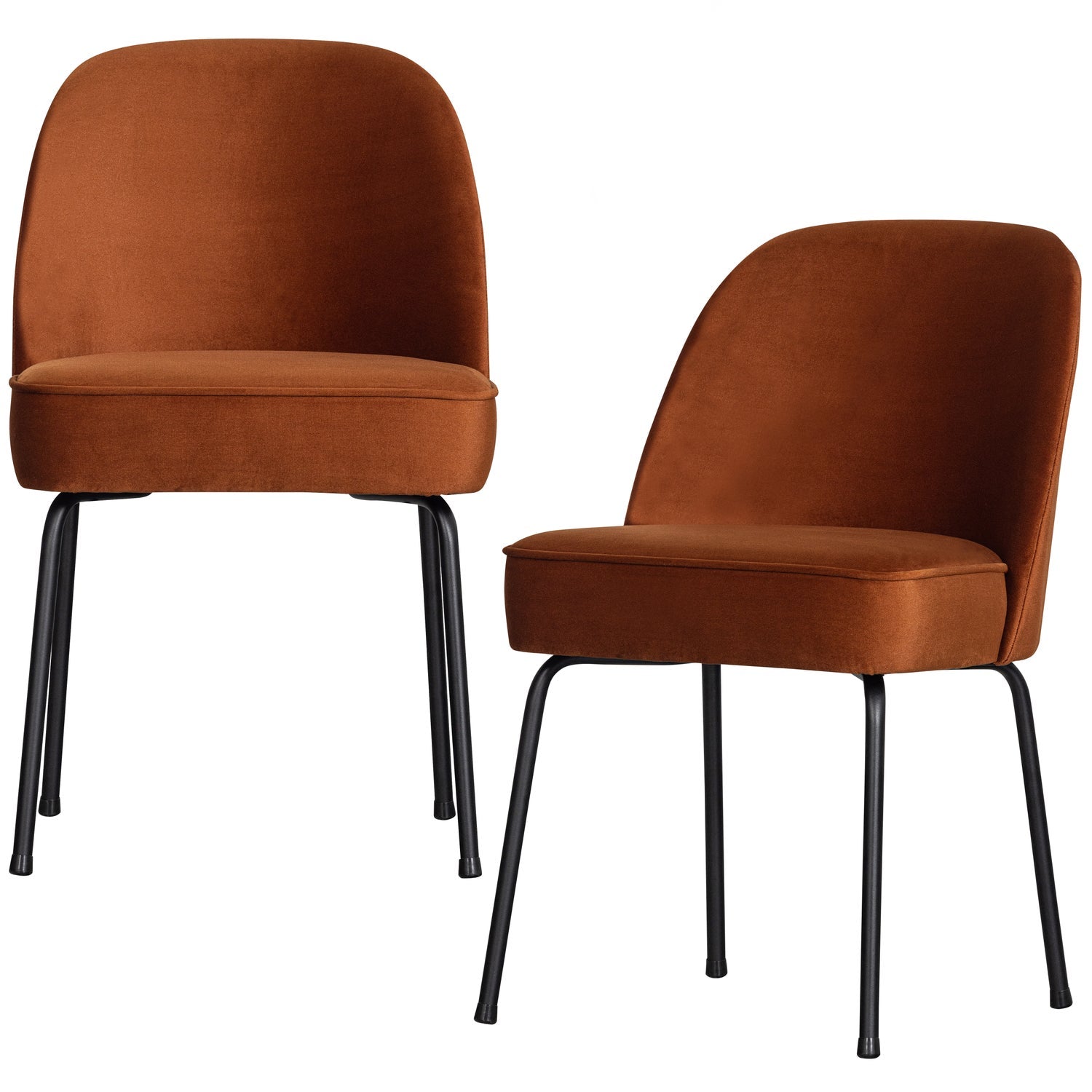 Woood | Eetkamerstoel Vogue velvet roest