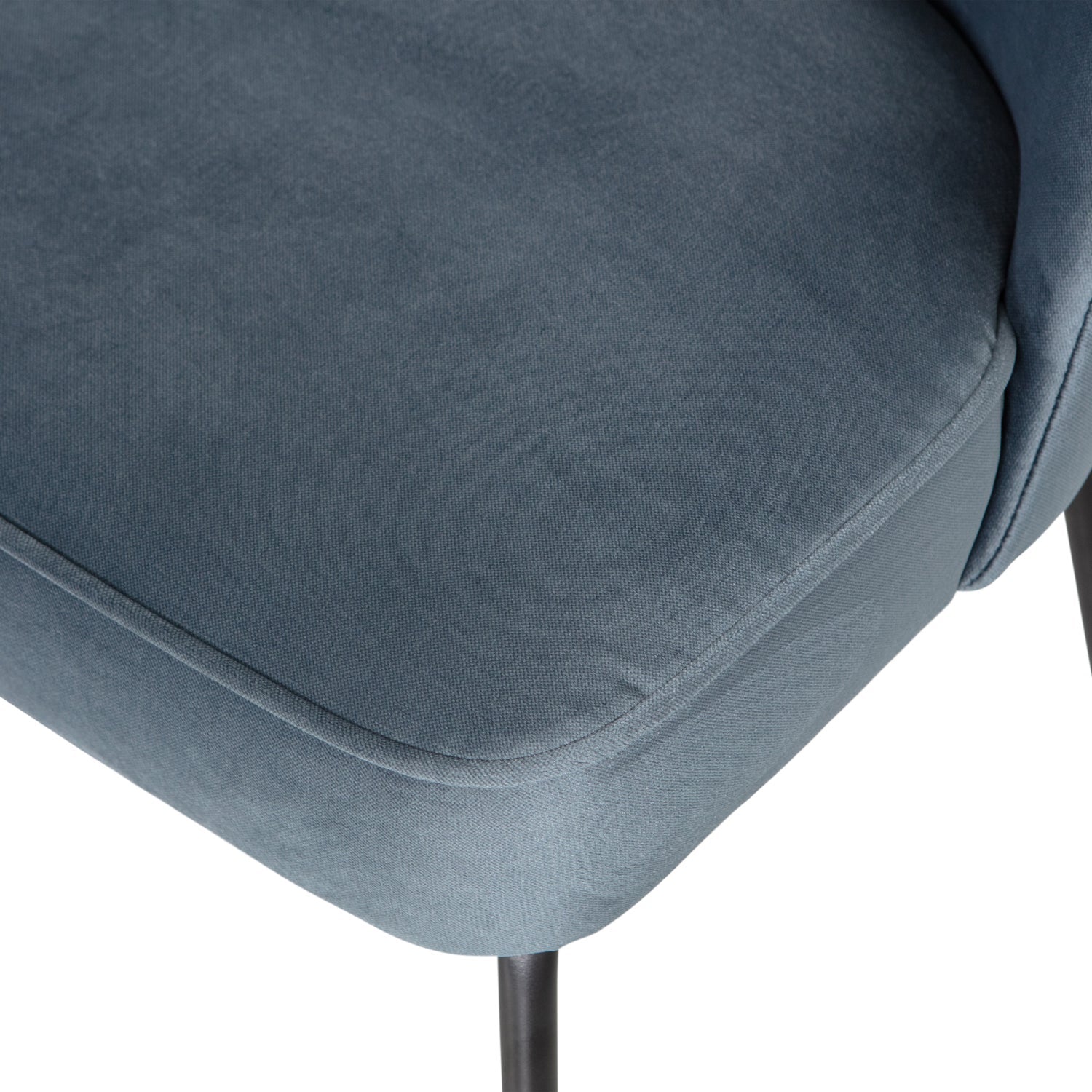 Woood | Eetkamerstoel Vogue velvet blauw