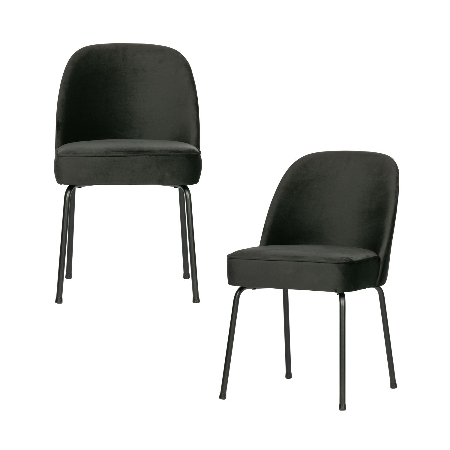 Woood | Eetkamerstoel Vogue velvet zwart
