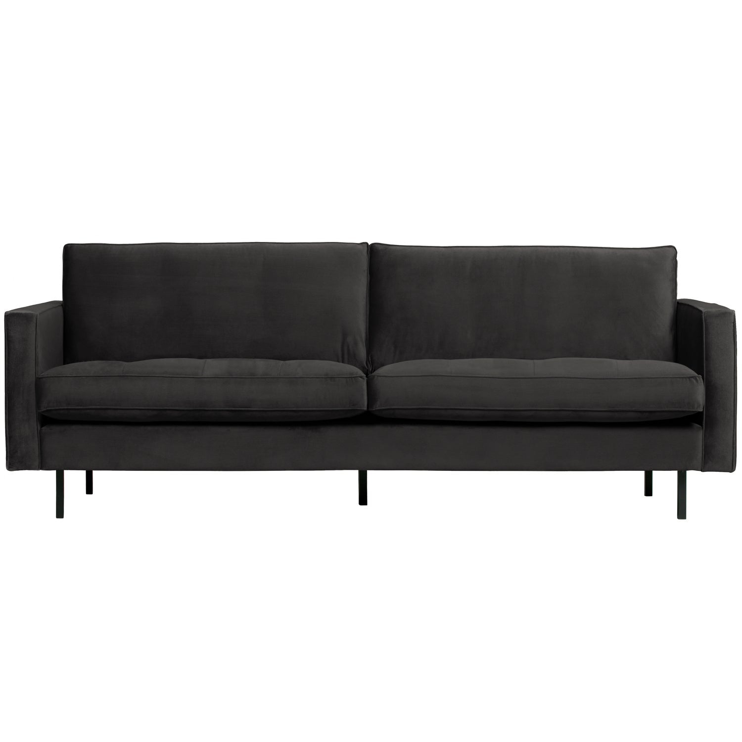 Woood | 2,5-Zits bank Rodeo classic velvet antraciet