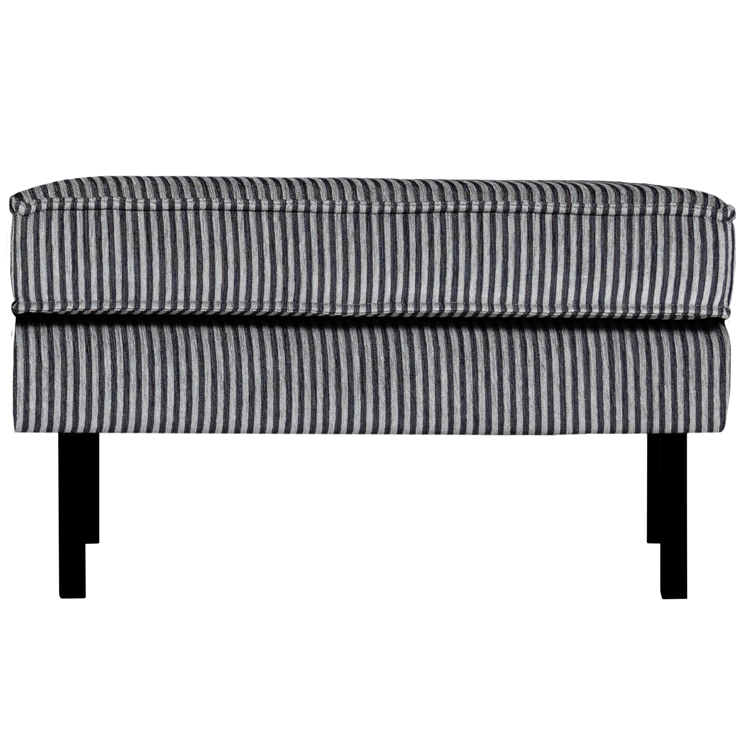 Woood | Hocker Rodeo op poten streep zwart/grijs
