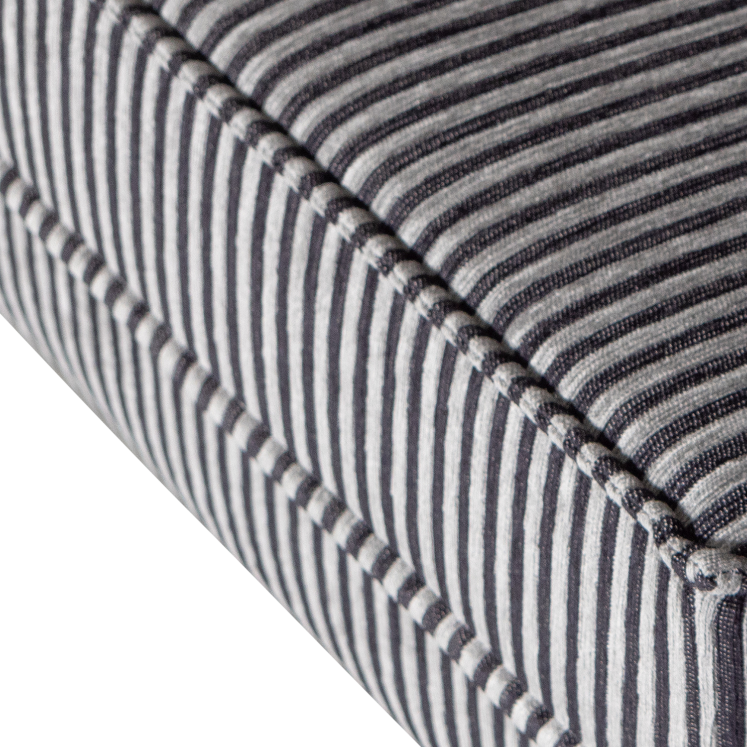 Woood | Hocker Rodeo op poten streep zwart/grijs