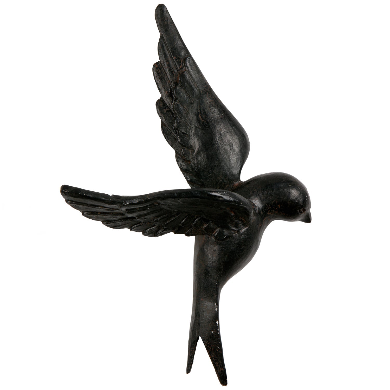 Woood | Wanddeco Avaler vogels hars zwart - set van 4