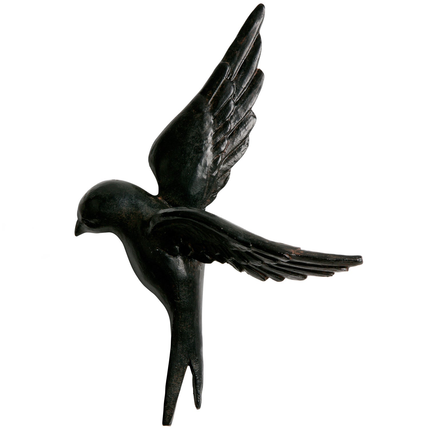 Woood | Wanddeco Avaler vogels hars zwart - set van 4