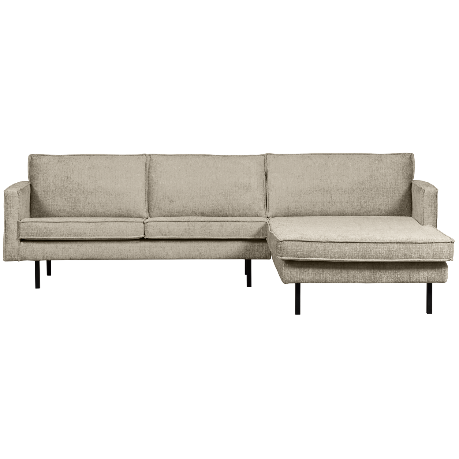 Woood | Chaise Longue Rodeo rechts structure velvet wheatfield