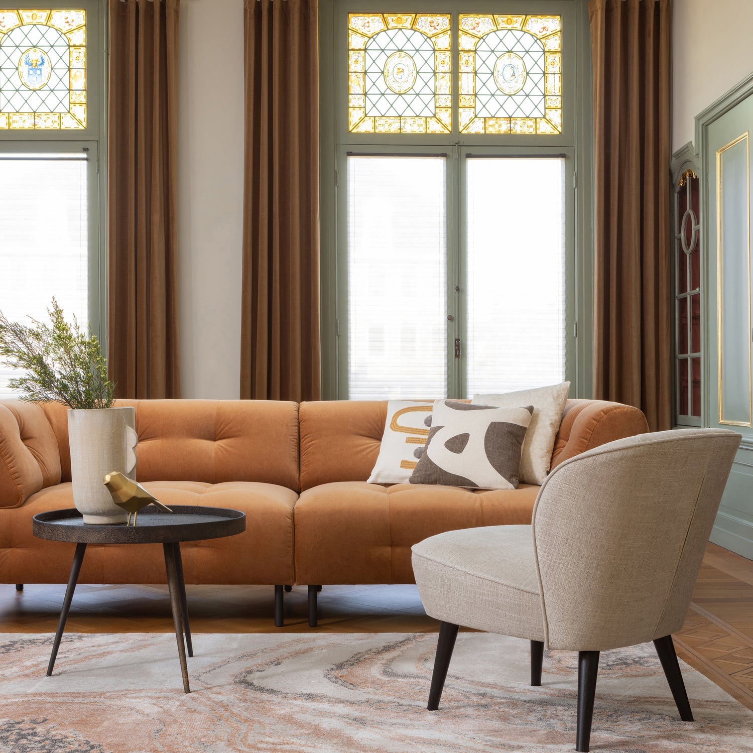 Woood | Salontafel Bounds L antiek goud
