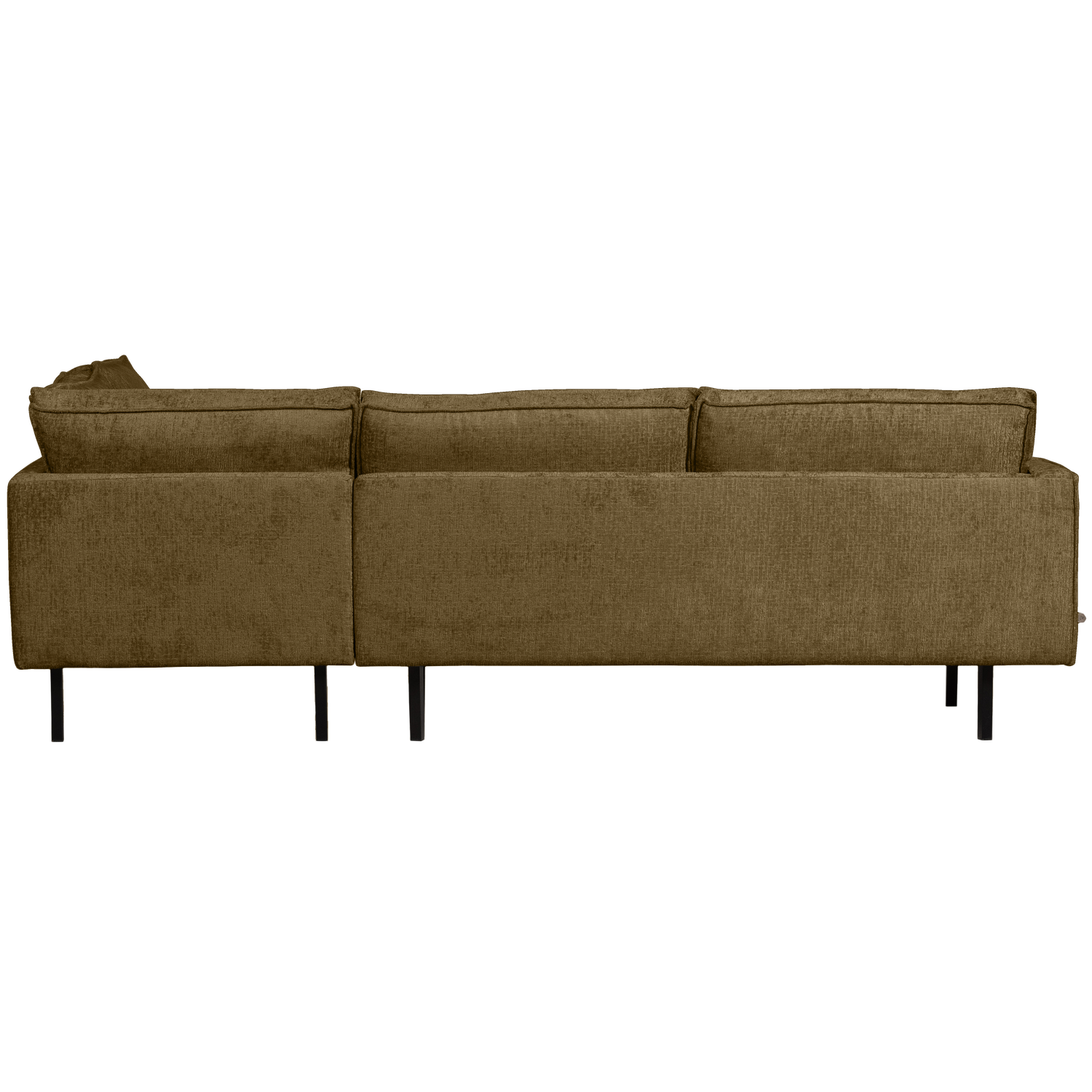 Woood | Hoekbank Rodeo rechts structure velvet brass