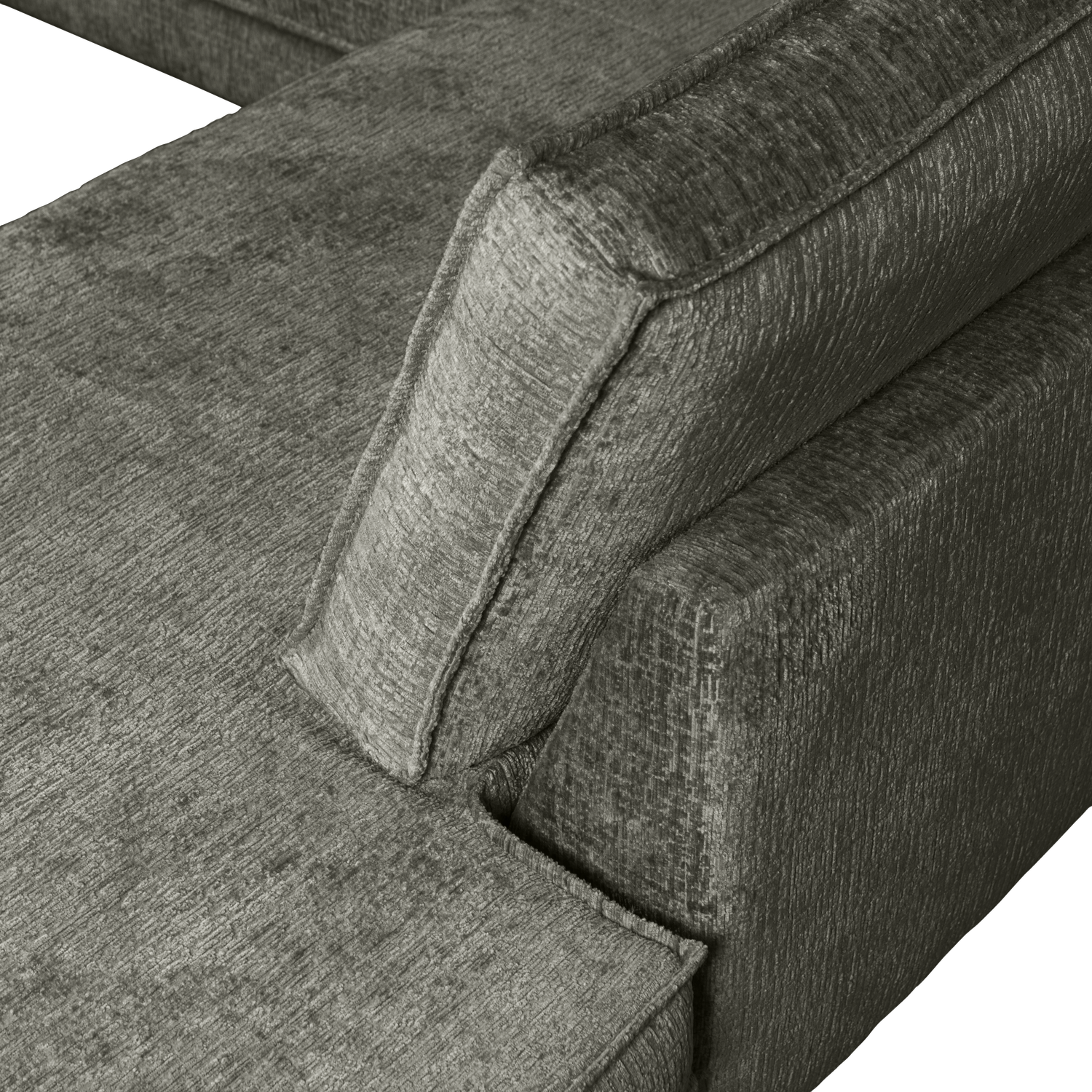 Woood | Hoekbank Rodeo rechts structure velvet frost