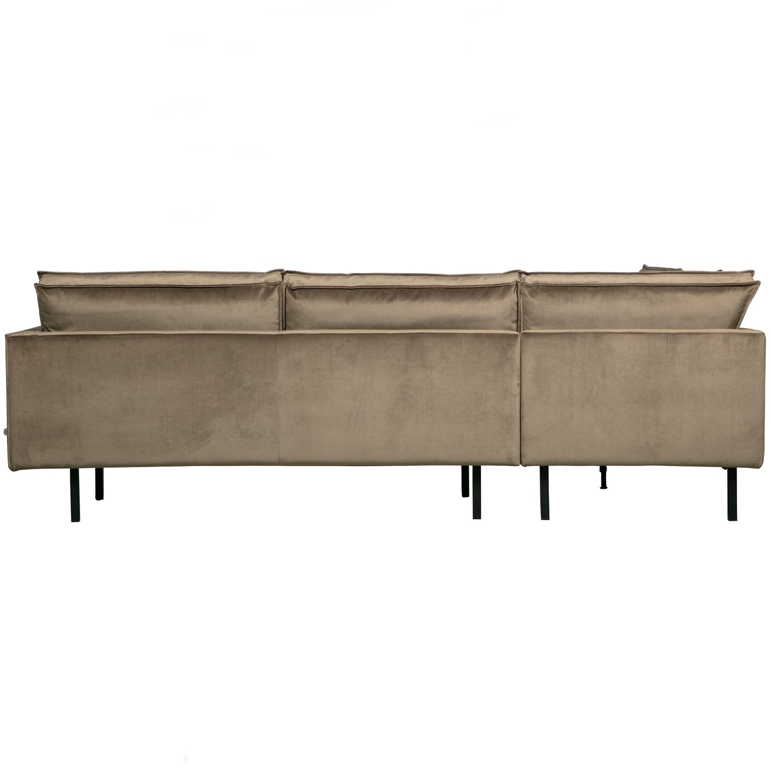 Woood | Hoekbank Rodeo links velvet taupe