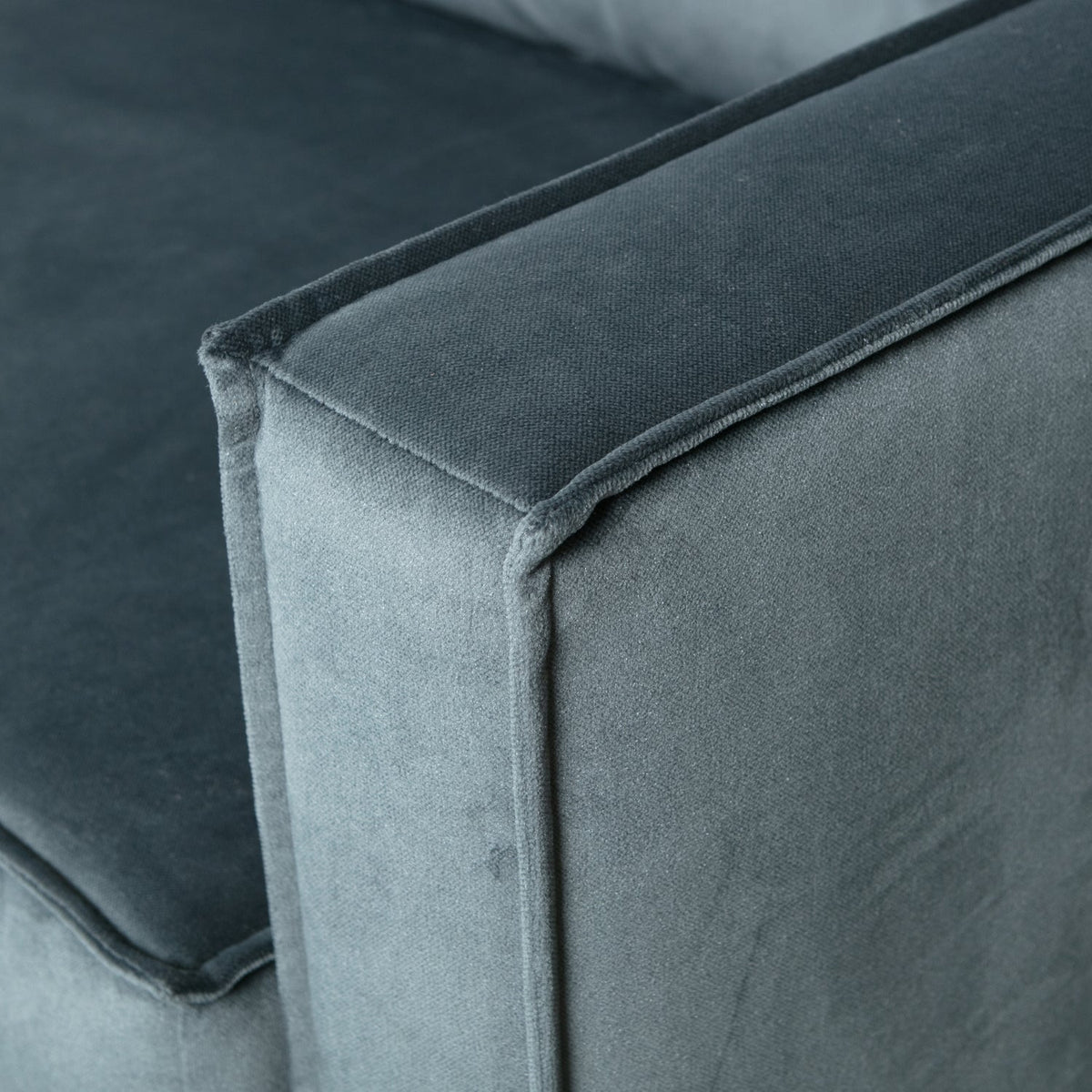 Woood | Hoekbank Rodeo links velvet groenblauw