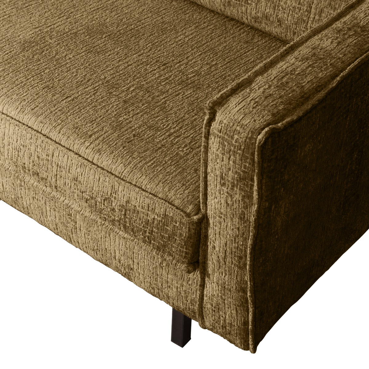Woood | Hoekbank Rodeo links structure velvet brass
