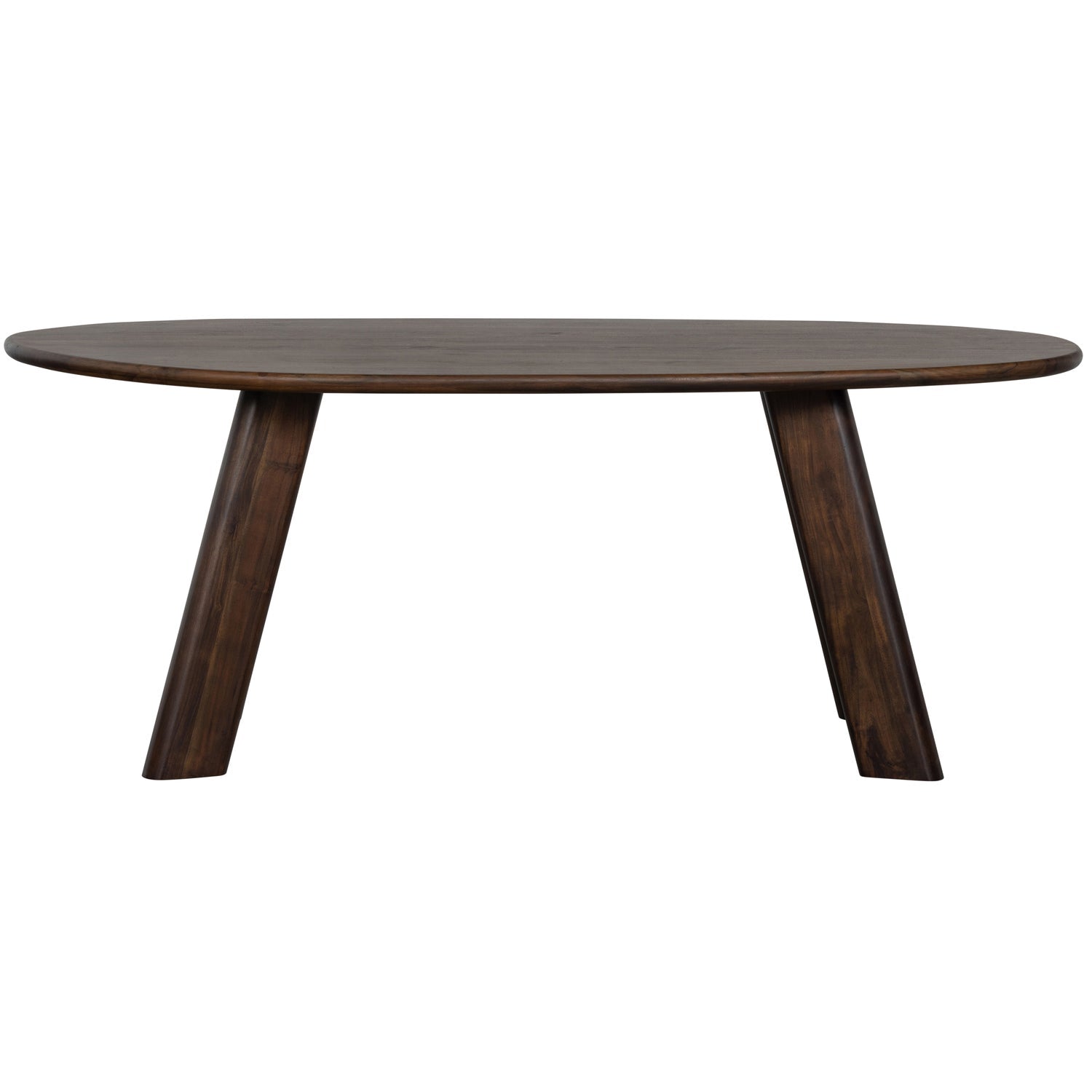 Woood | Eettafel & Bureau Roundly 200cm donkerbruin