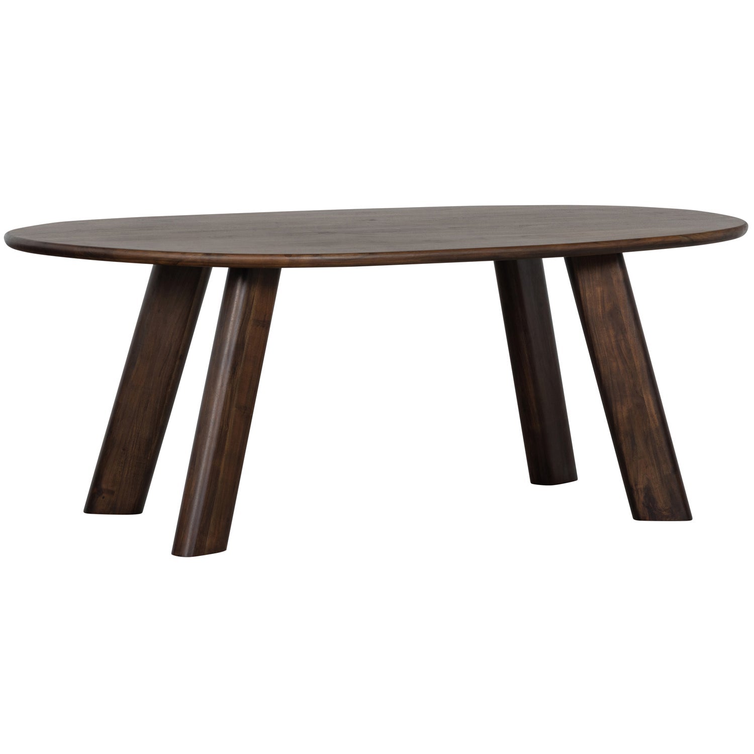 Woood | Eettafel & Bureau Roundly 200cm donkerbruin