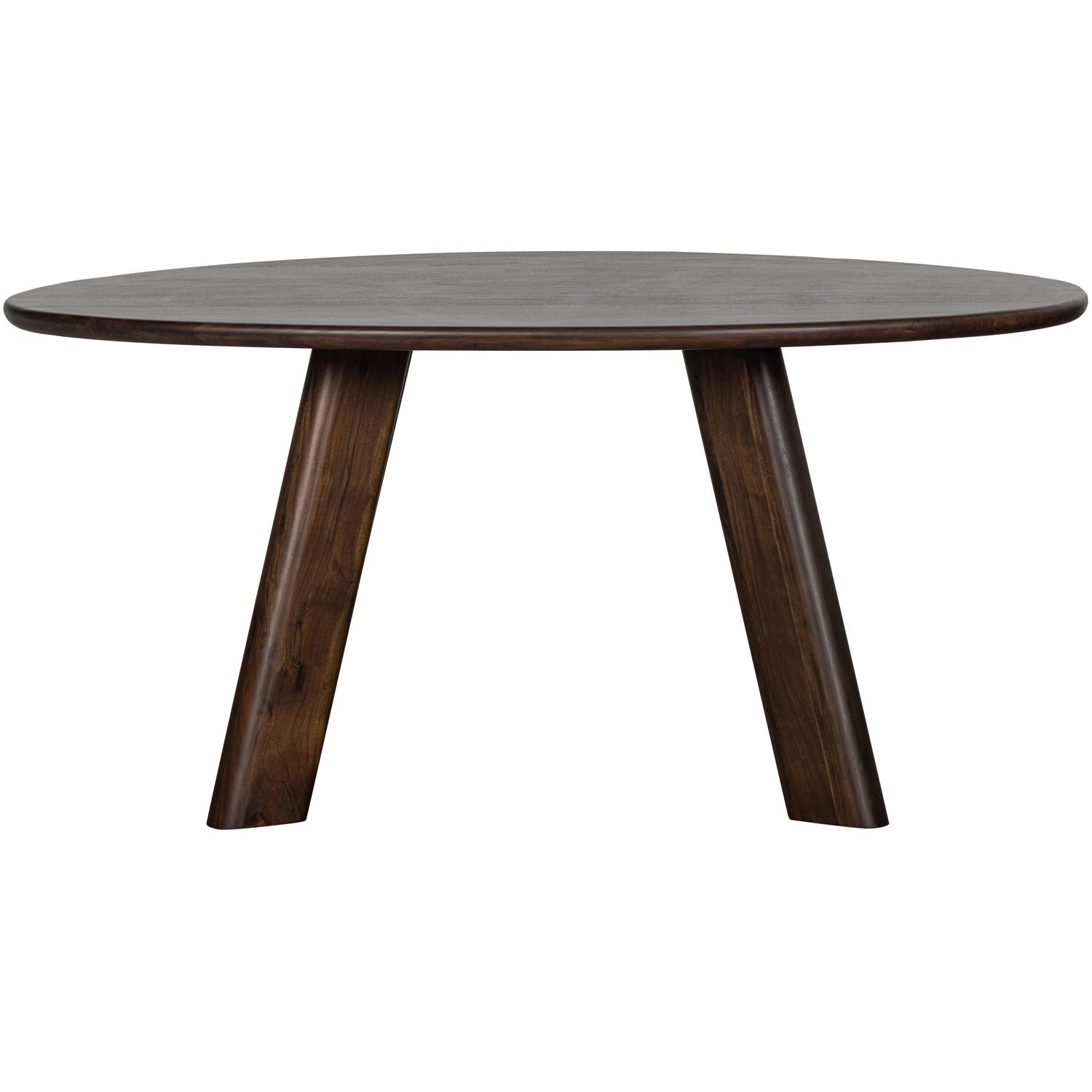 Woood | Eettafel & bureau Roundly 160cm donkerbruin