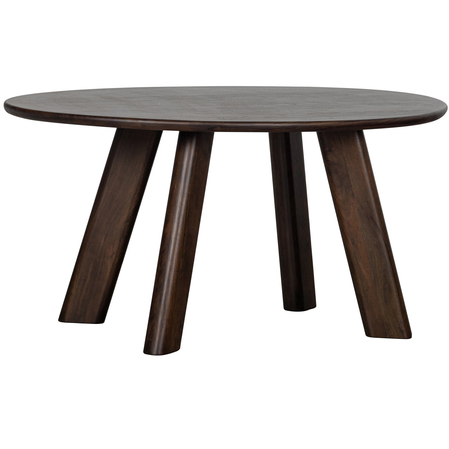 Woood | Eettafel & bureau Roundly 160cm donkerbruin