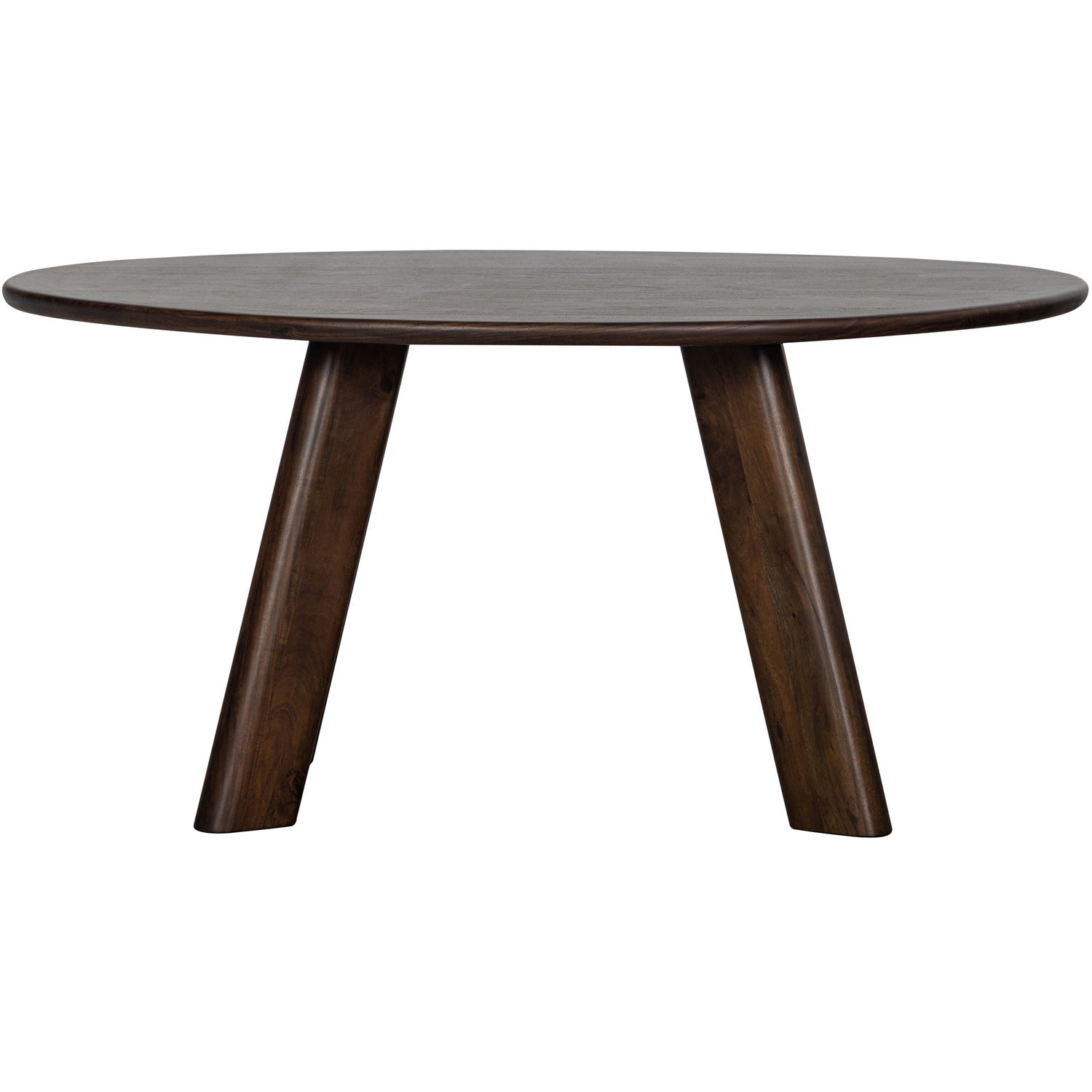 Woood | Eettafel & bureau Roundly 160cm donkerbruin