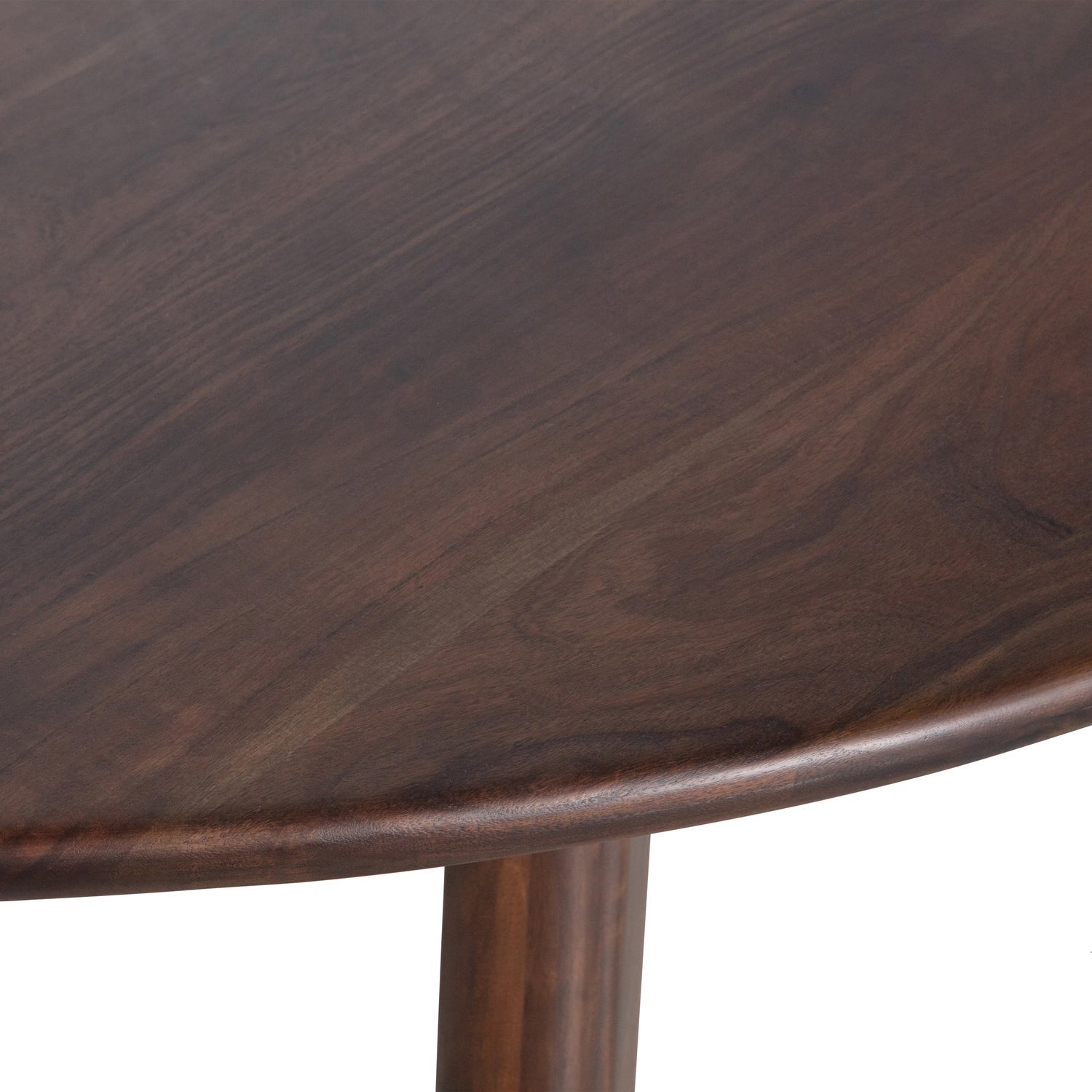 Woood | Eettafel & bureau Roundly 160cm donkerbruin