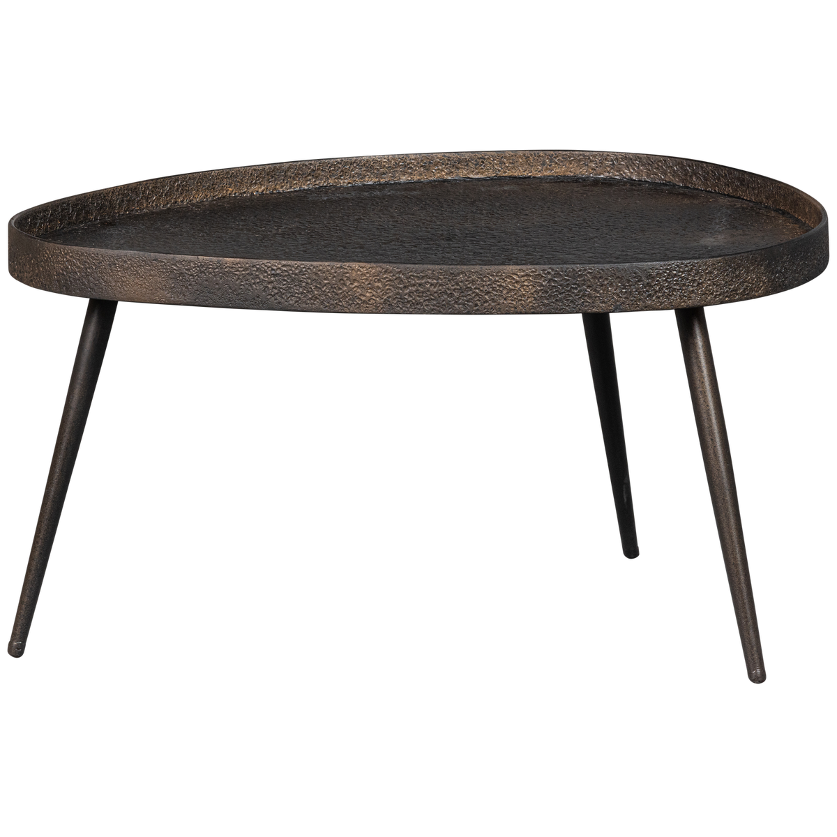 Woood | Bijzettafels Crude set2 antique brons