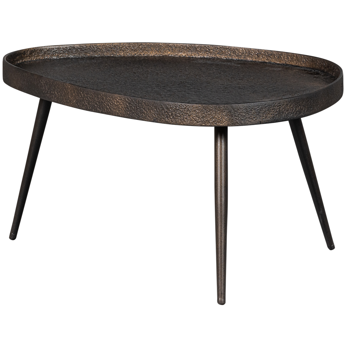 Woood | Bijzettafels Crude set2 antique brons
