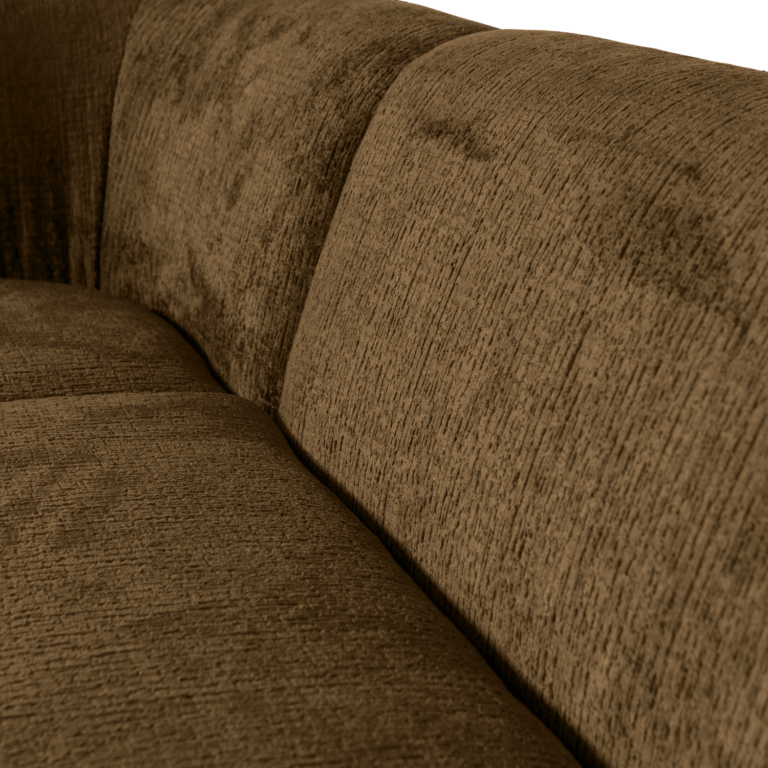 Woood | Hoekbank Sloping links structure velvet brass