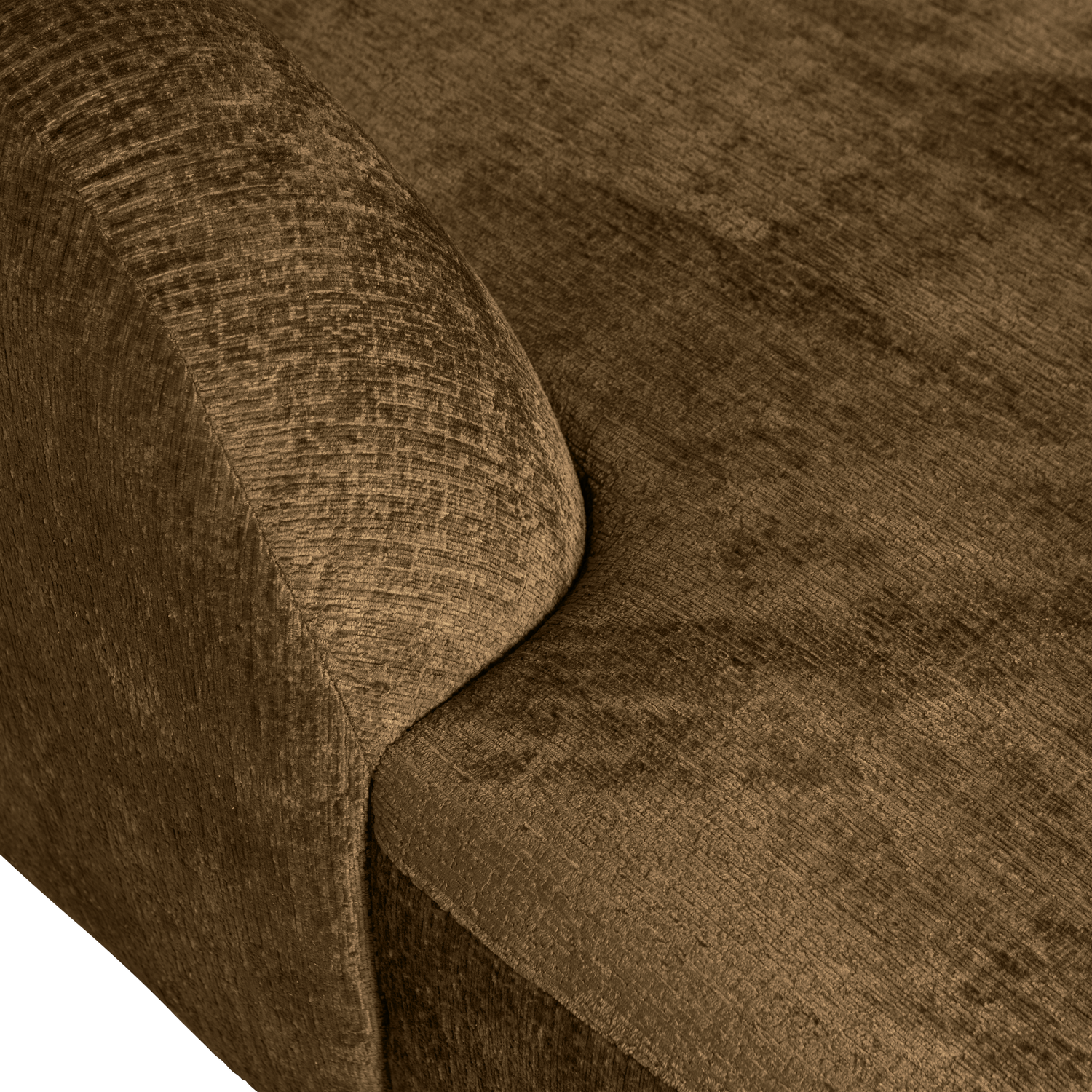 Woood | Hoekbank Sloping links structure velvet brass