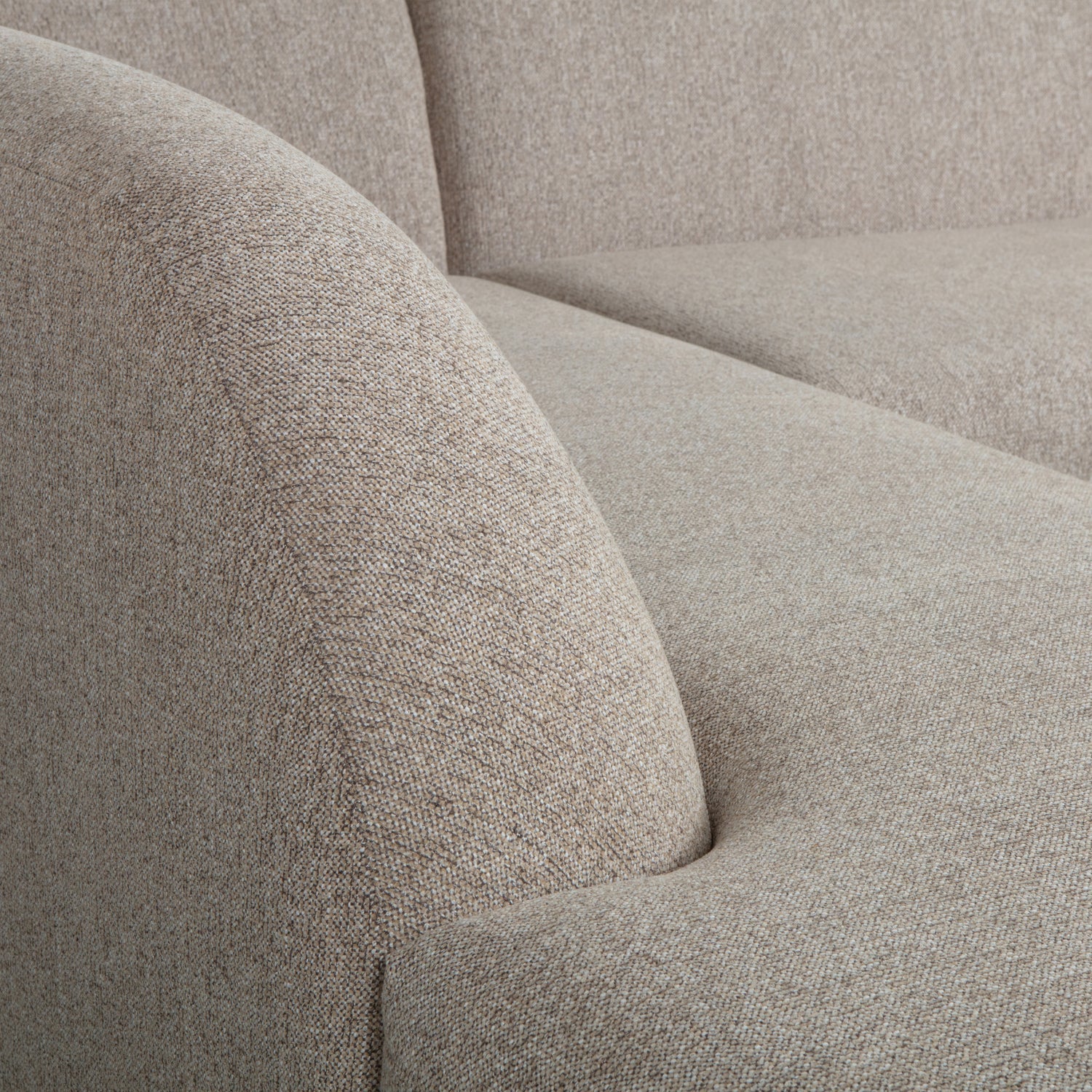 Woood | Hoekbank Sloping links naturel melange