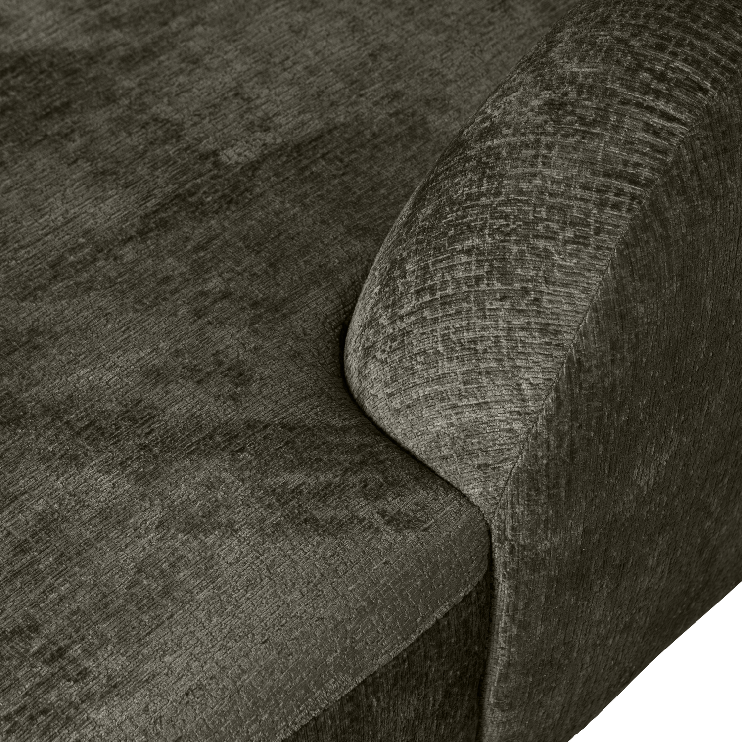 Woood | Hoekbank Sloping rechts structure velvet frost