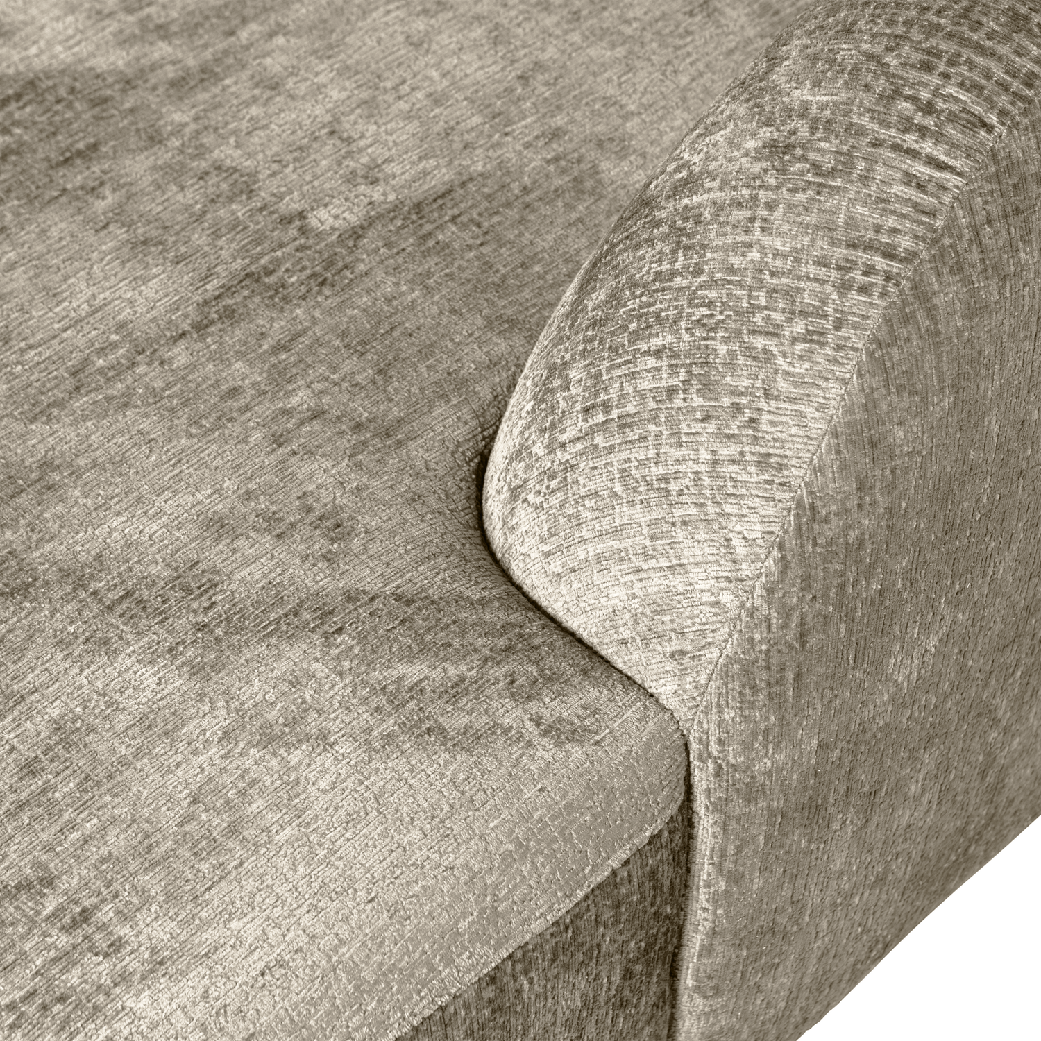 Woood | Hoekbank Sloping rechts structure velvet wheatfield