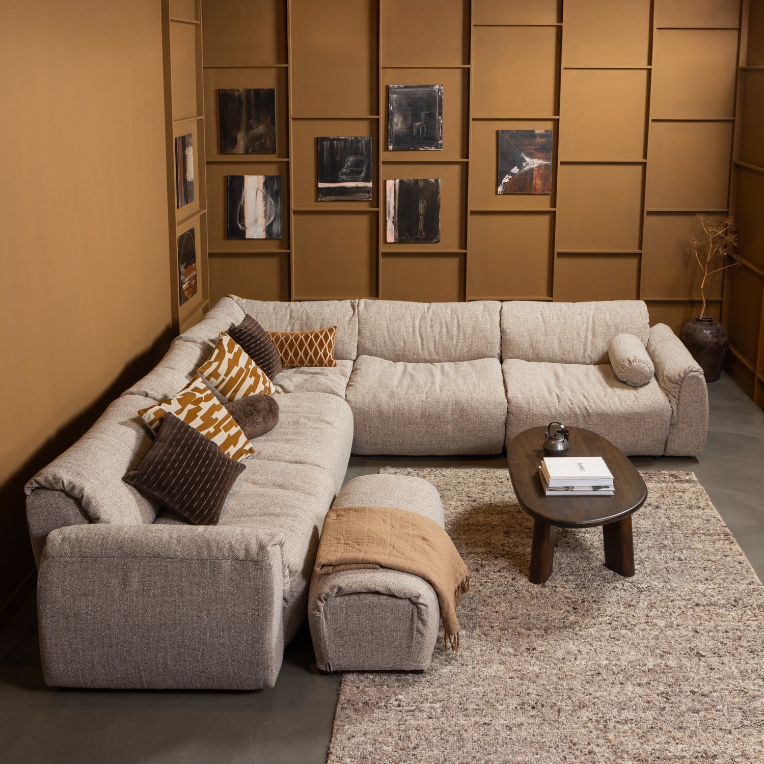 Woood | Salontafel Roundly 110cm donkerbruin