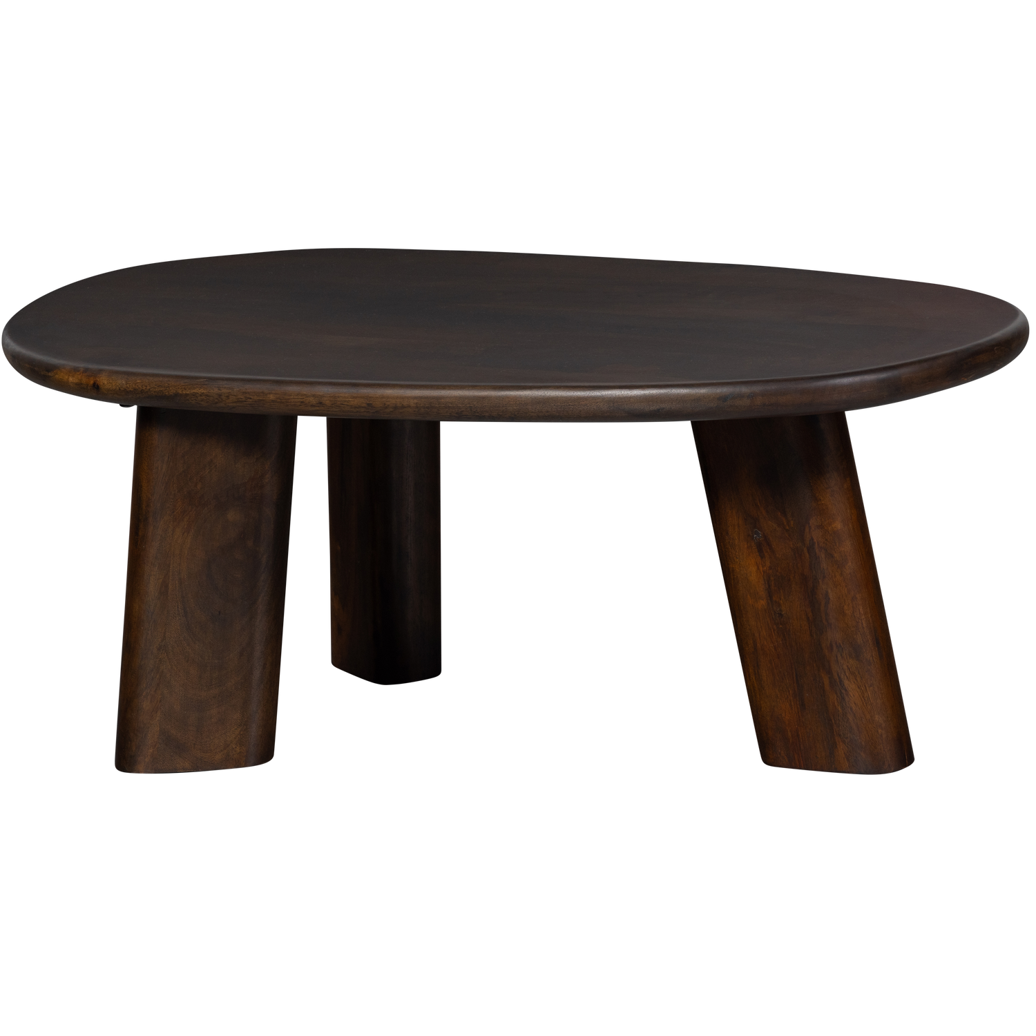 Woood | Salontafel Roundly 110cm donkerbruin