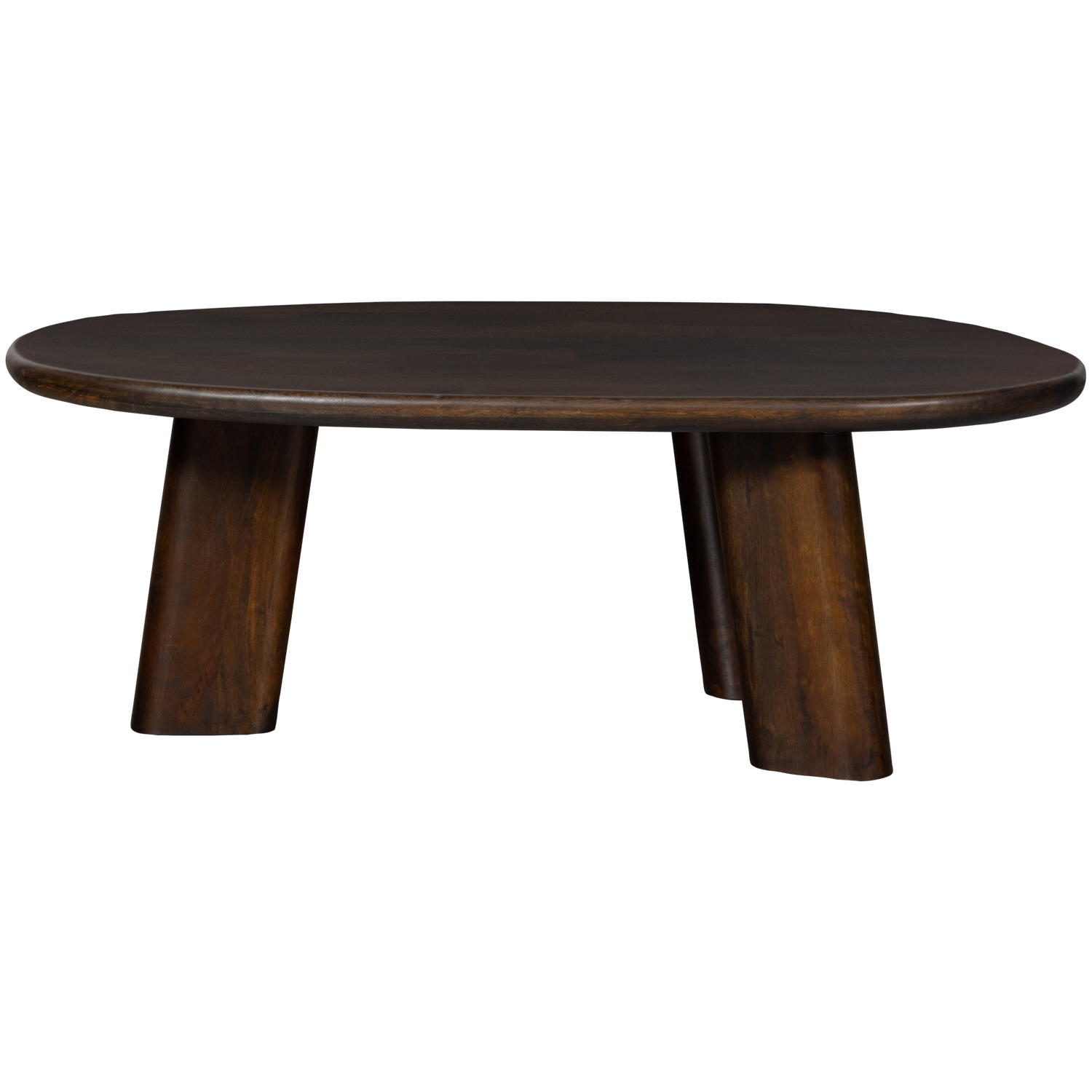 Woood | Salontafel Roundly 110cm donkerbruin