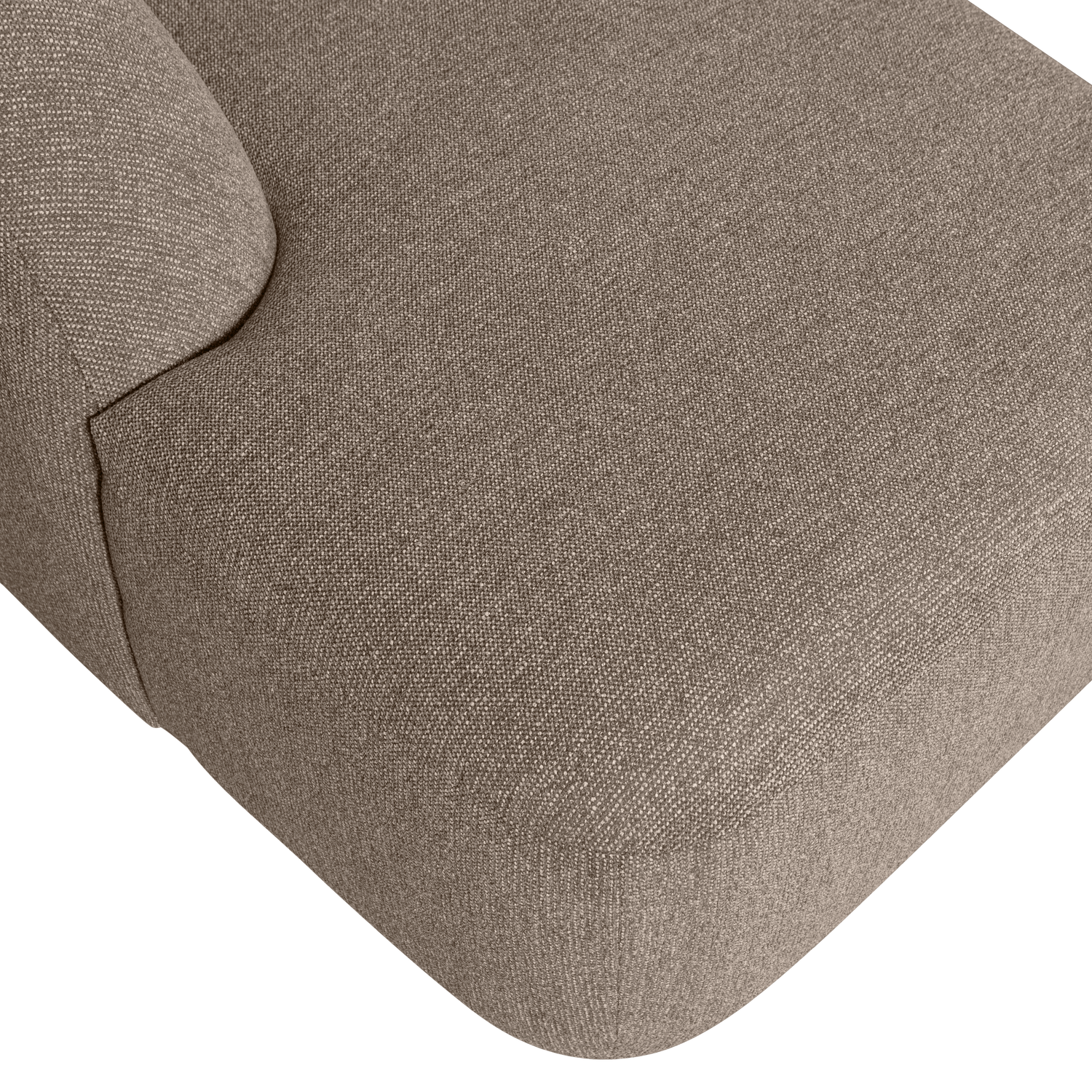 Woood | U-vorm bank Sloping lichtbruin melange