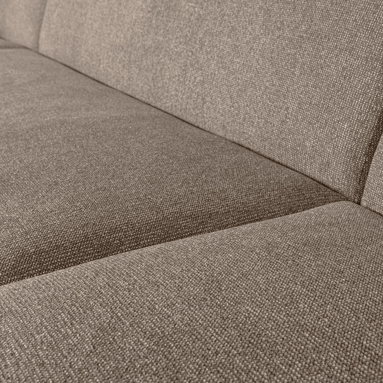 Woood | U-vorm bank Sloping lichtbruin melange