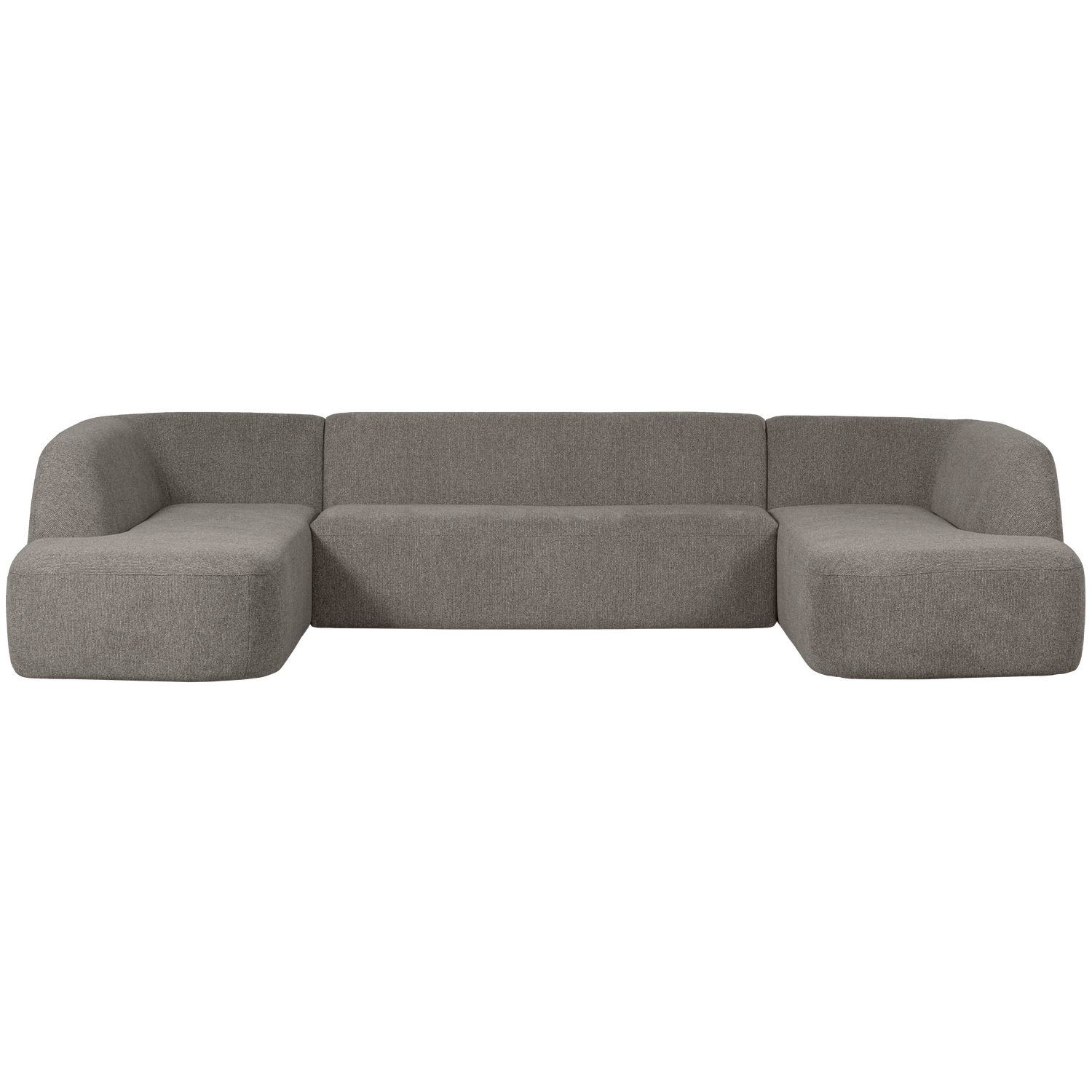 Woood | U-vorm bank Sloping grijs melange